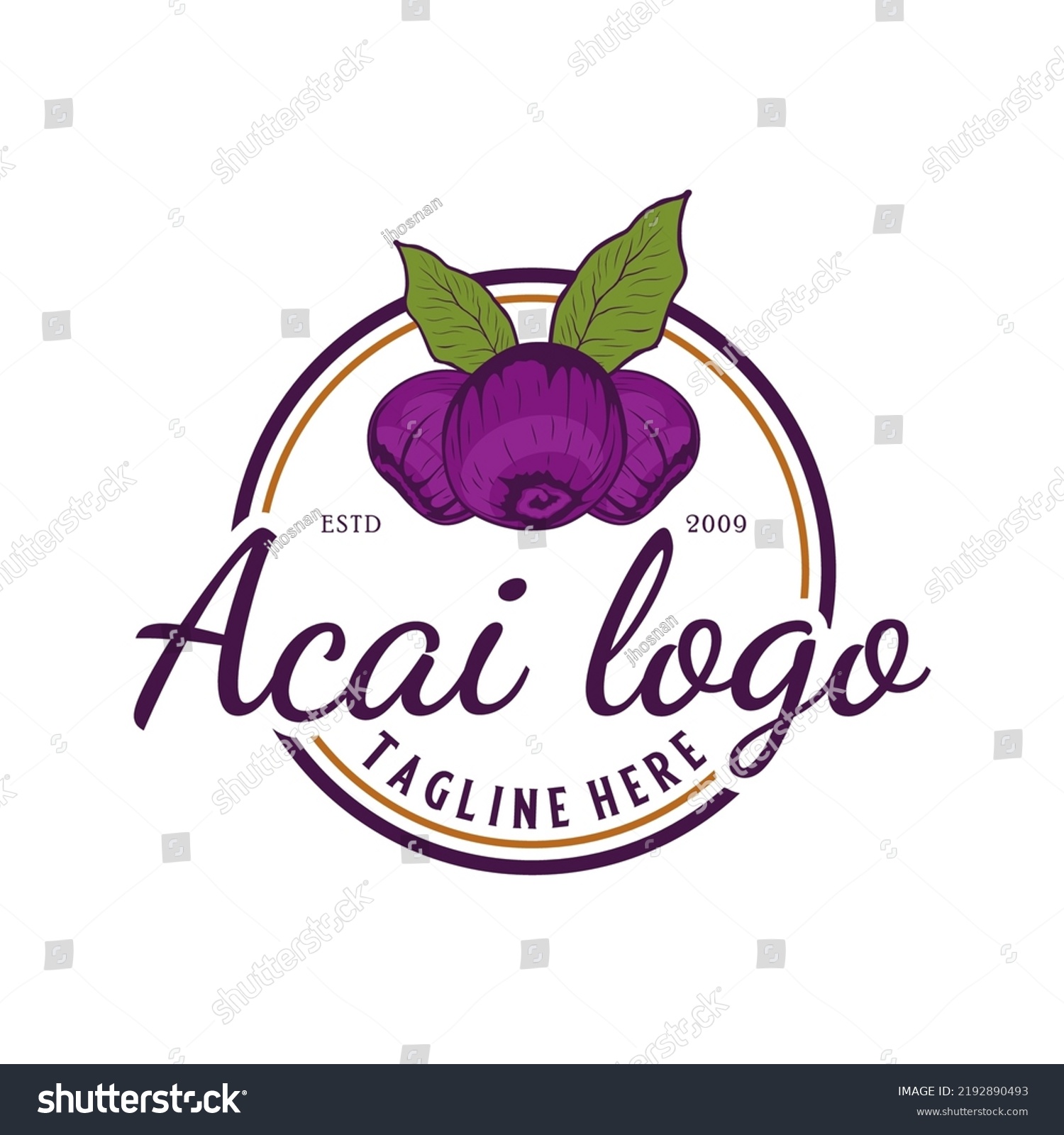 Acai Vector Logo Design Concept Acai Stock Vector (Royalty Free ...