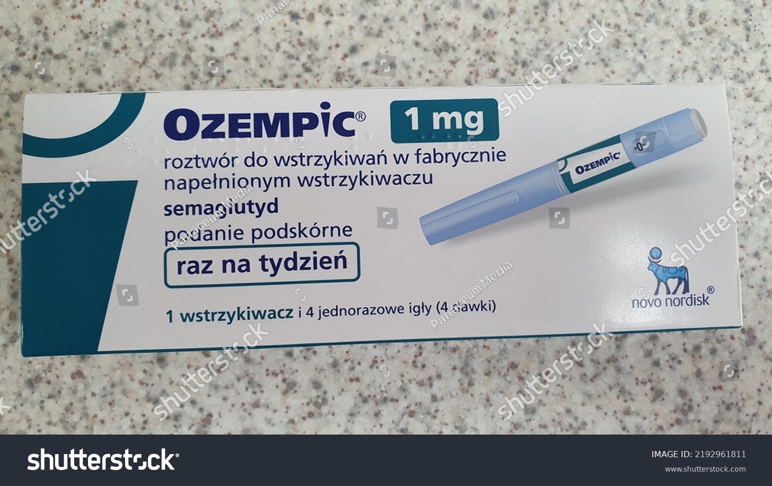 Stock Photo Poznanpoland August Ozempic Box Polish Version Of Ozempic Medication Diabetes 2192961811 