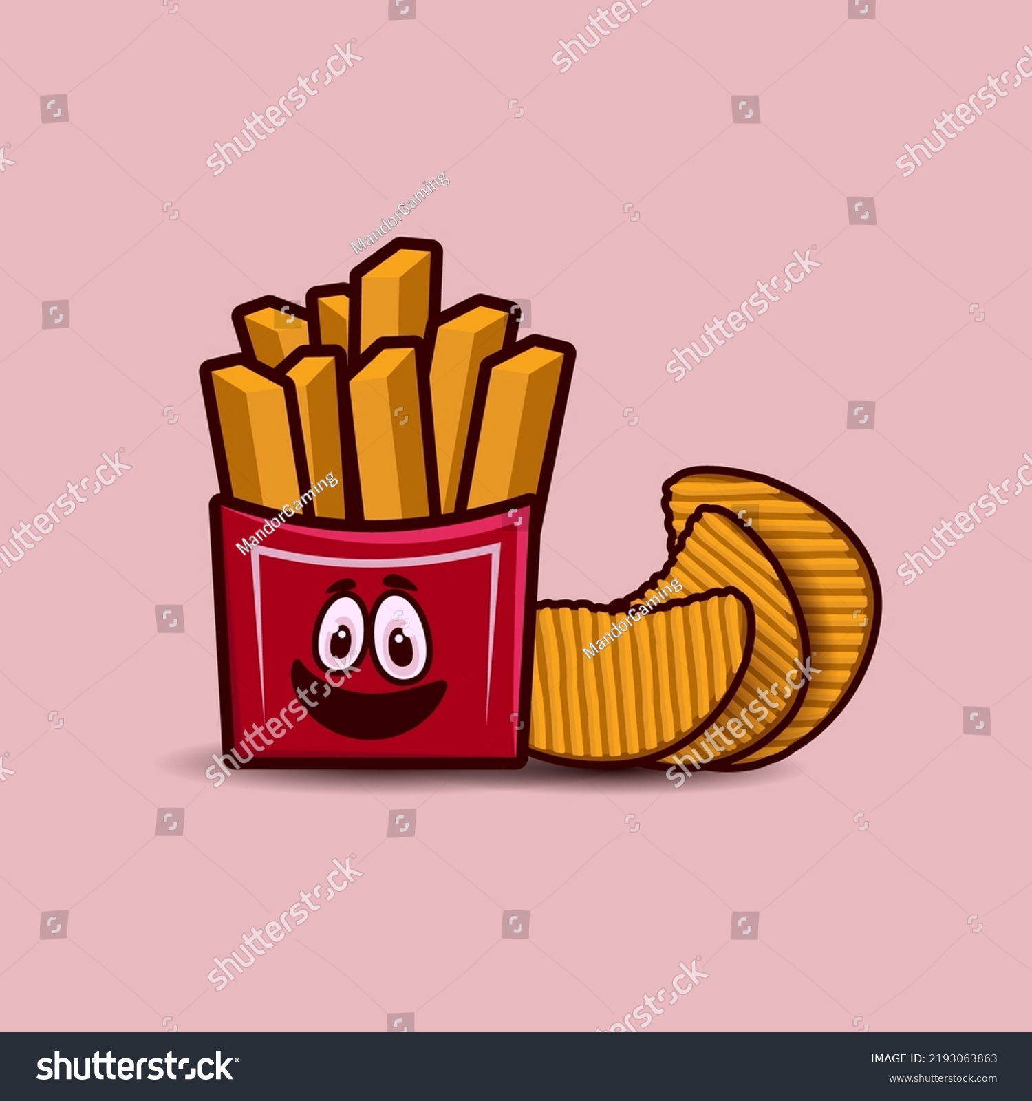 Cute Potato Cartoon Character Isolated On Stock Vector Royalty Free 2193063863 Shutterstock 0273