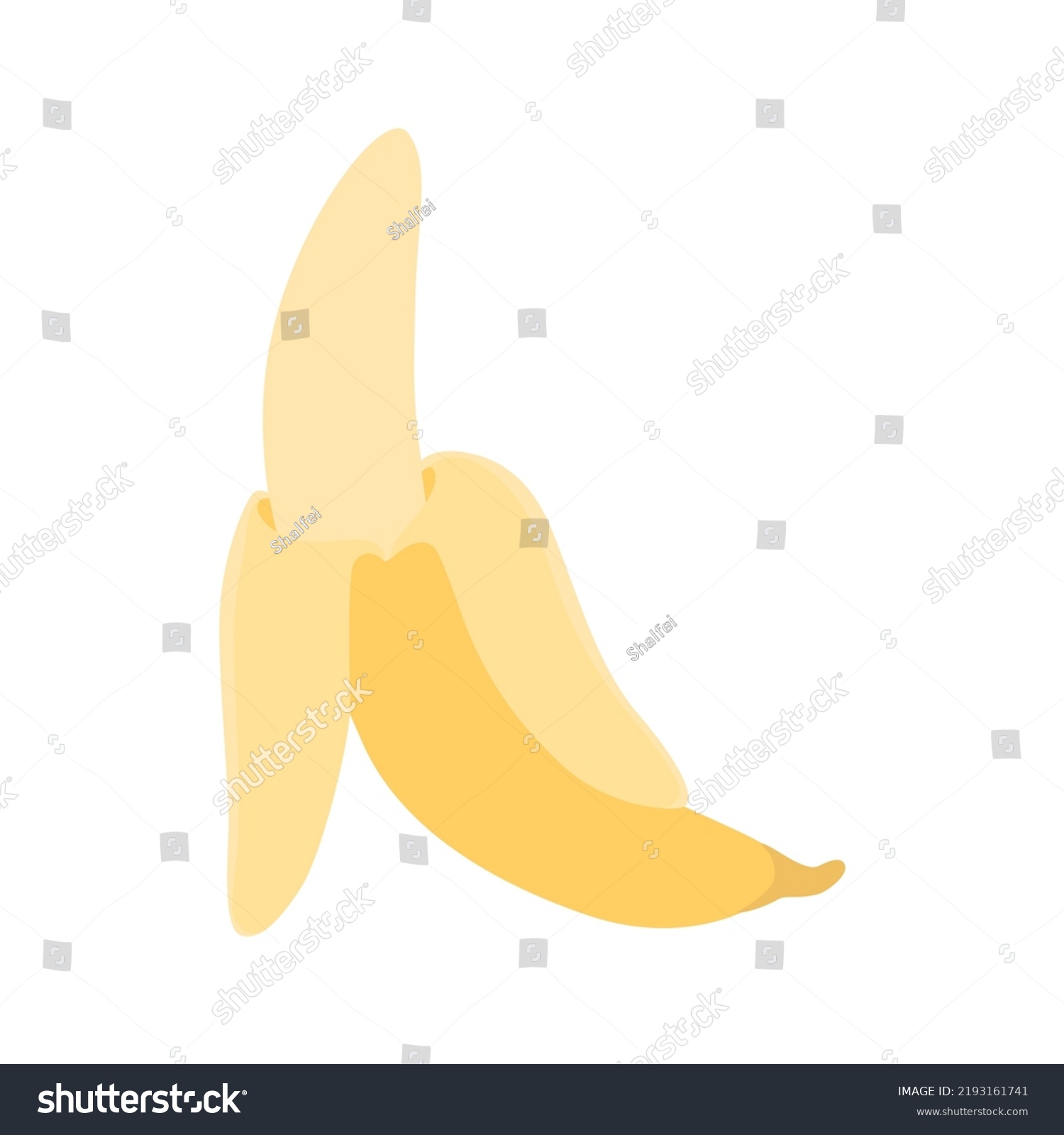 Banana Illustration Vector Drawing Fruit Design Stock Vector Royalty Free