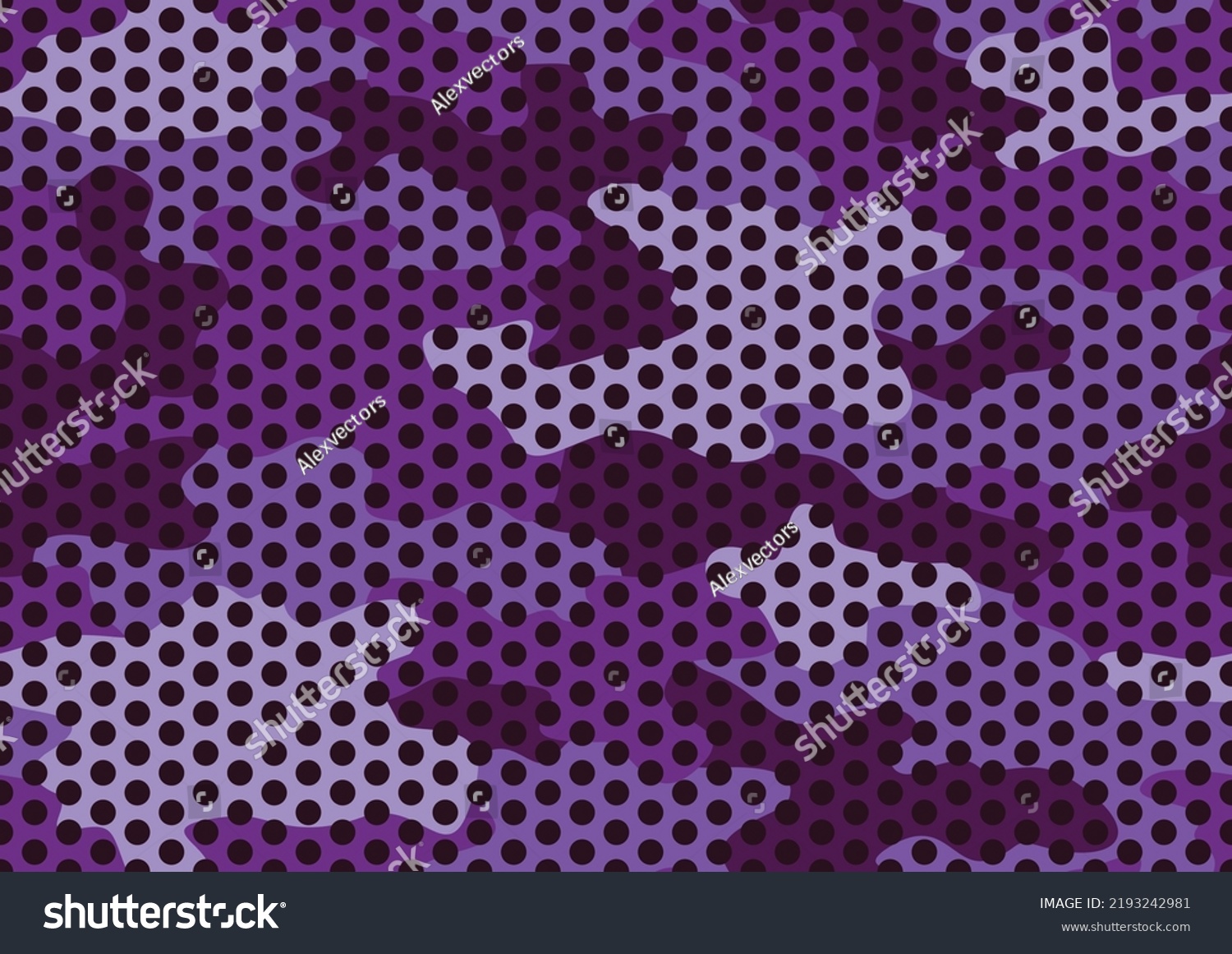 Dotted Camouflage Texture Seamless Pattern Abstract Stock Vector ...