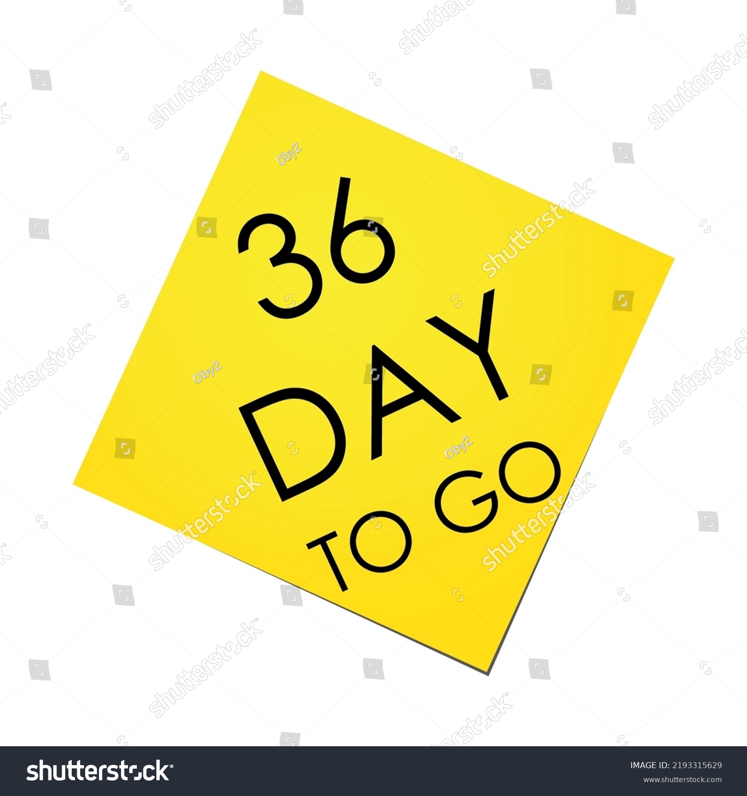 36 Days Go Sign Label Vector Stock Vector (Royalty Free) 2193315629 ...