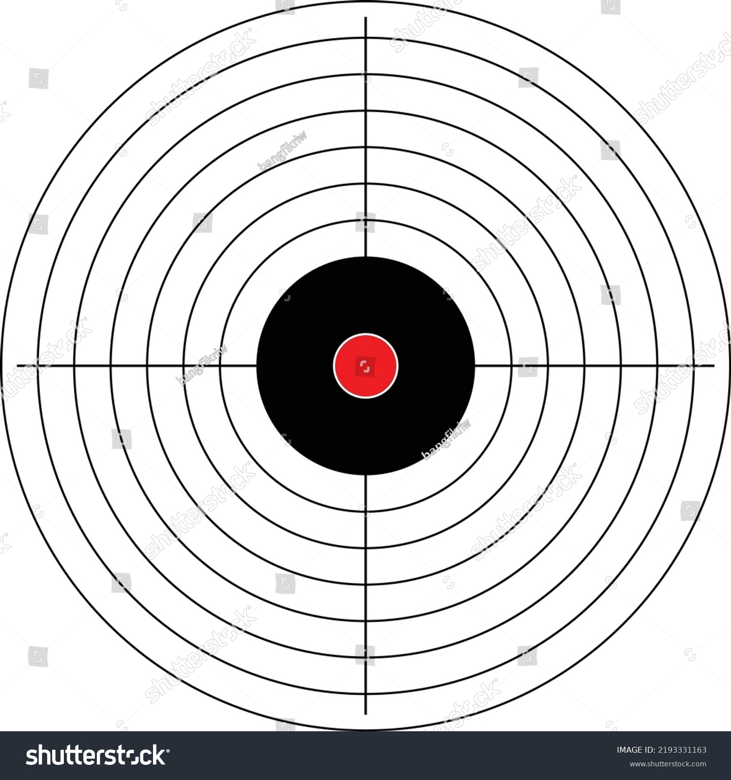 Target Gun Vector Classic Paper Shooting Stock Vector (Royalty Free ...