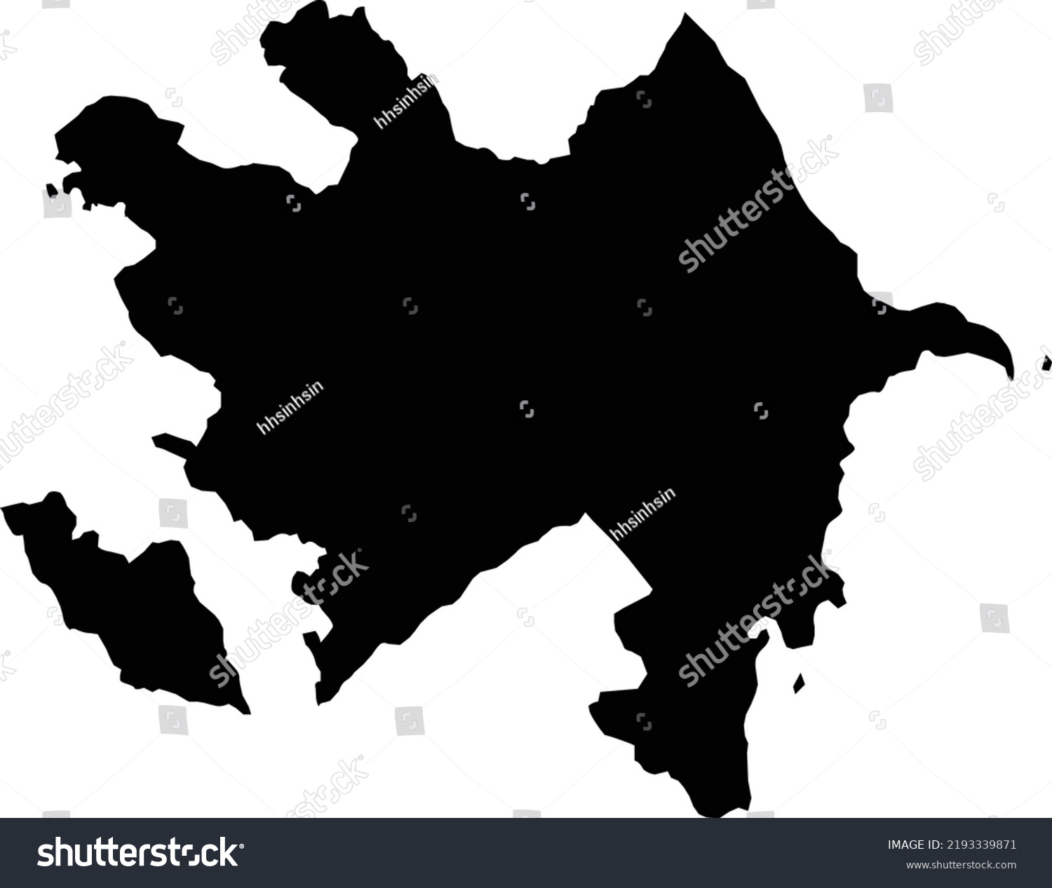 Azerbaijan Map Vector Maphand Drawn Minimalism Stock Vector Royalty   Stock Vector Azerbaijan Map Vector Map Hand Drawn Minimalism Style 2193339871 