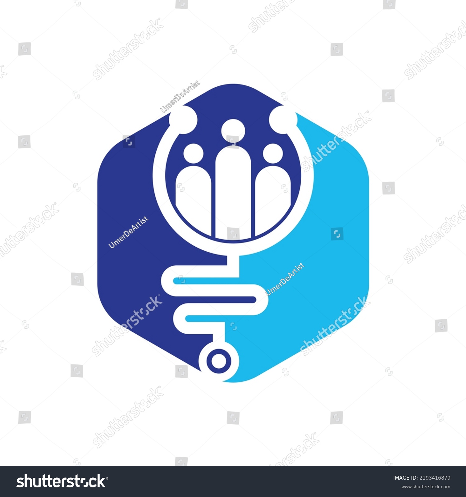 Family Medical Logo Template Design Vector Stock Vector (Royalty Free ...