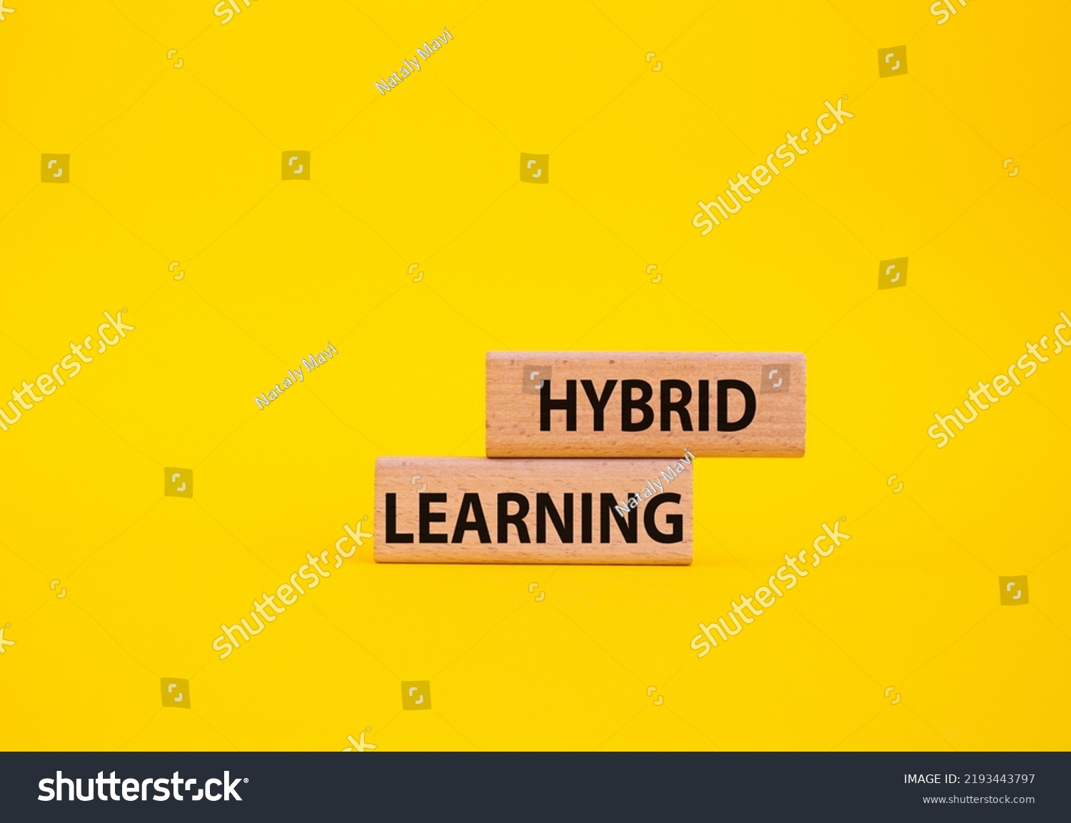 Hybrid Learning Symbol Concept Word Hybrid Stock Photo 2193443797 ...