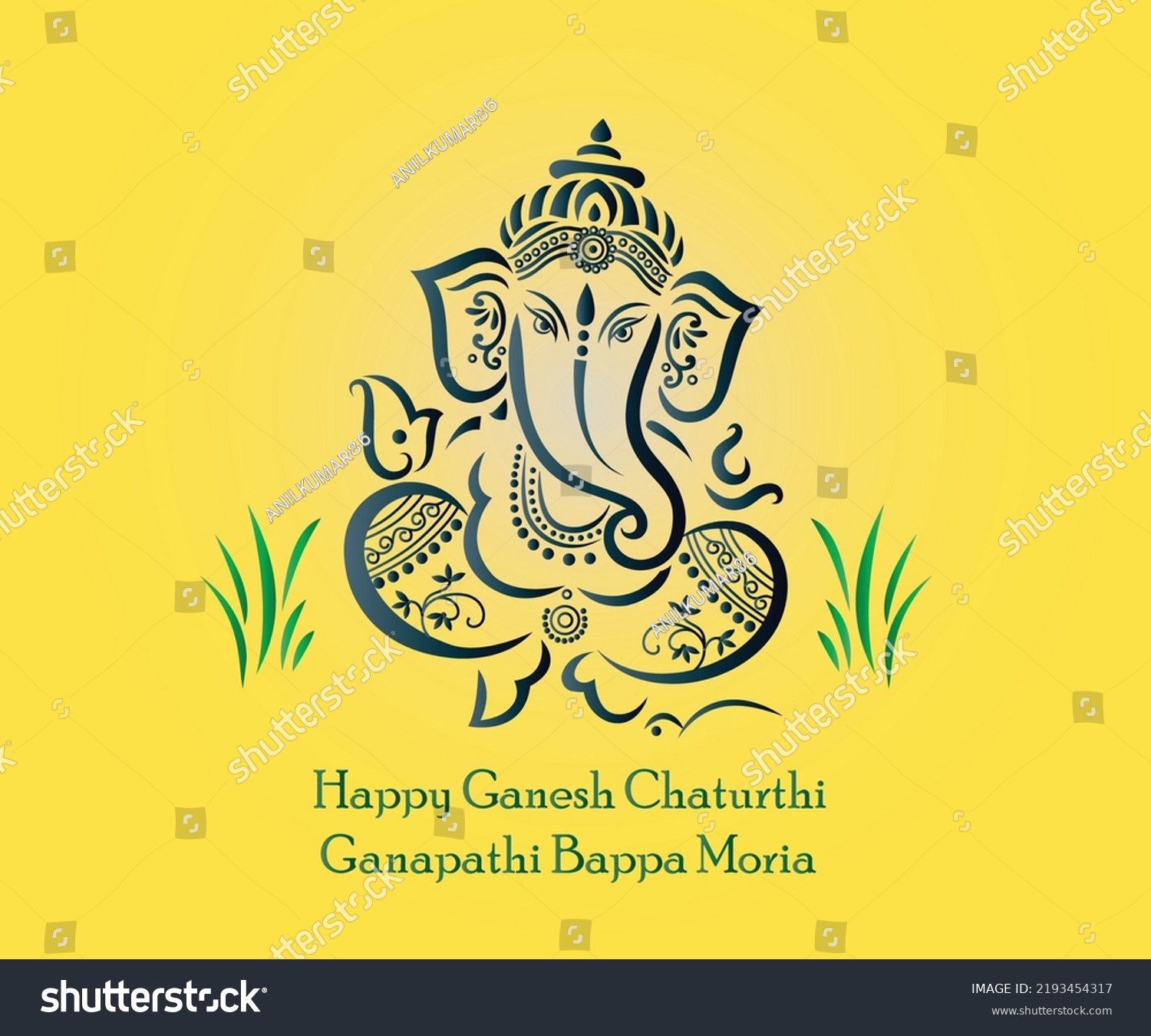 Illustration Lord Ganesha Vector File Ganesh Stock Vector (Royalty Free ...