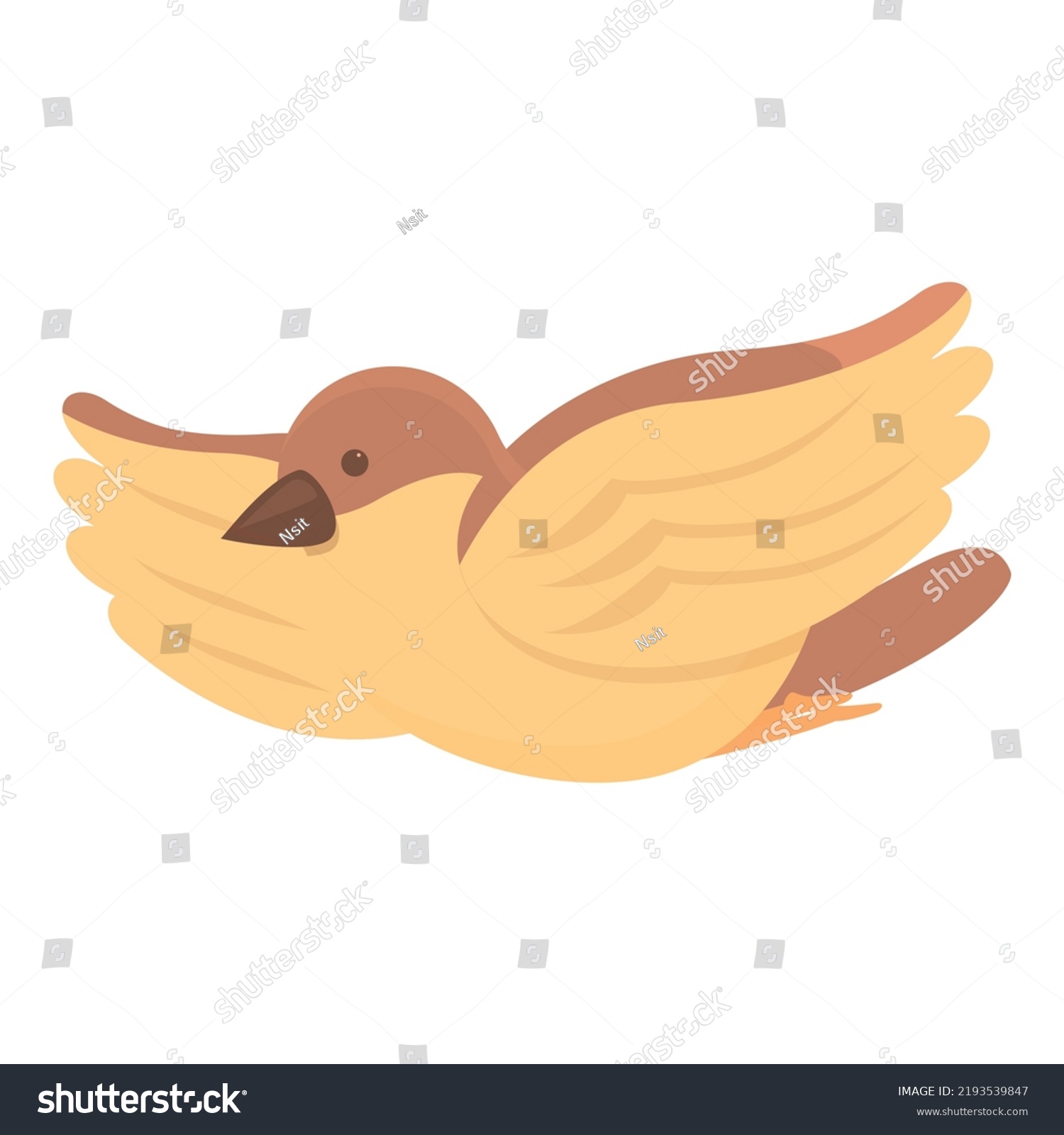 Fly Sparrow Icon Cartoon Vector Tree Stock Vector Royalty Free 2193539847 Shutterstock