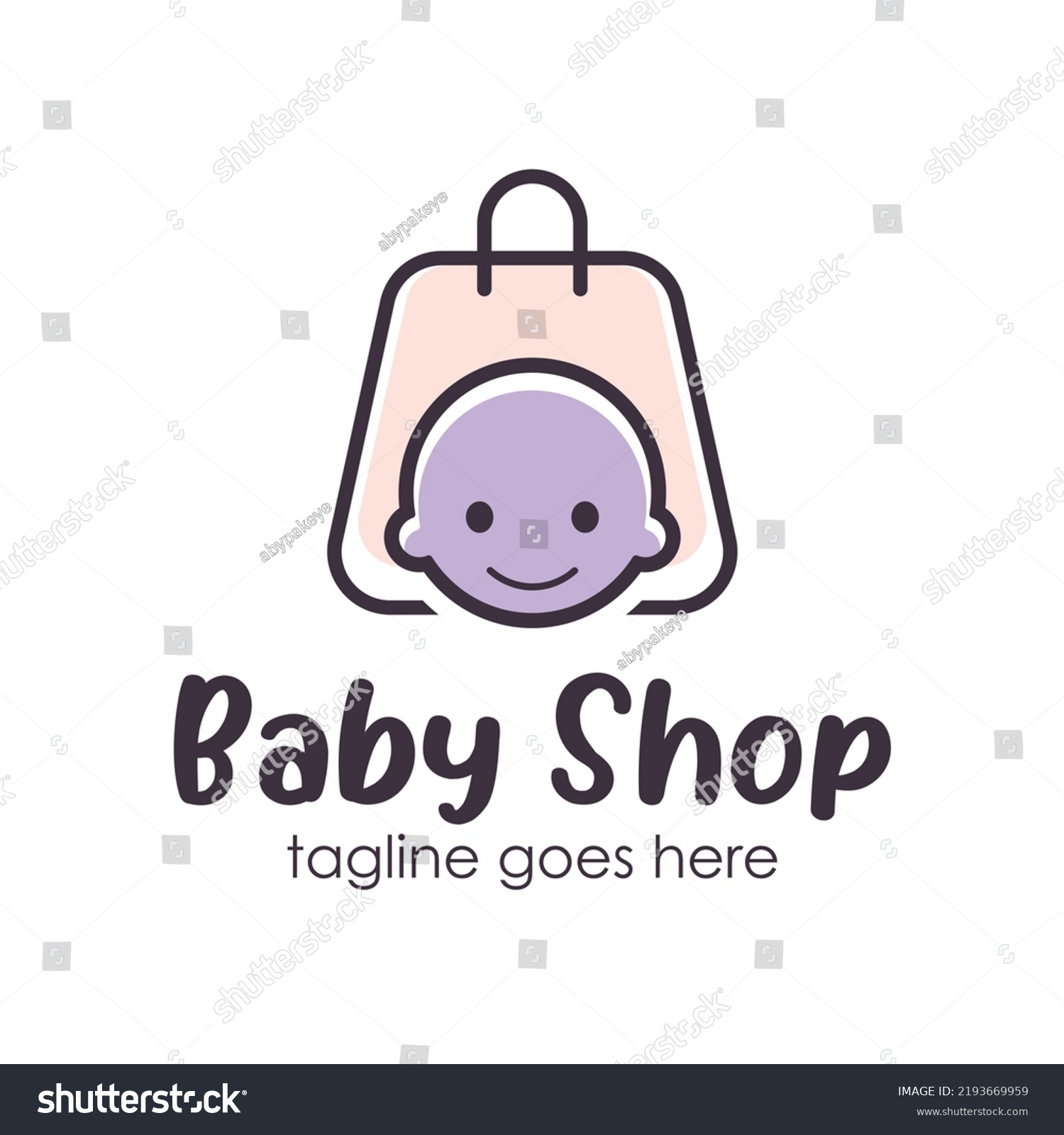 Baby Shop Logo Design Template Stock Vector (Royalty Free) 2193669959 ...