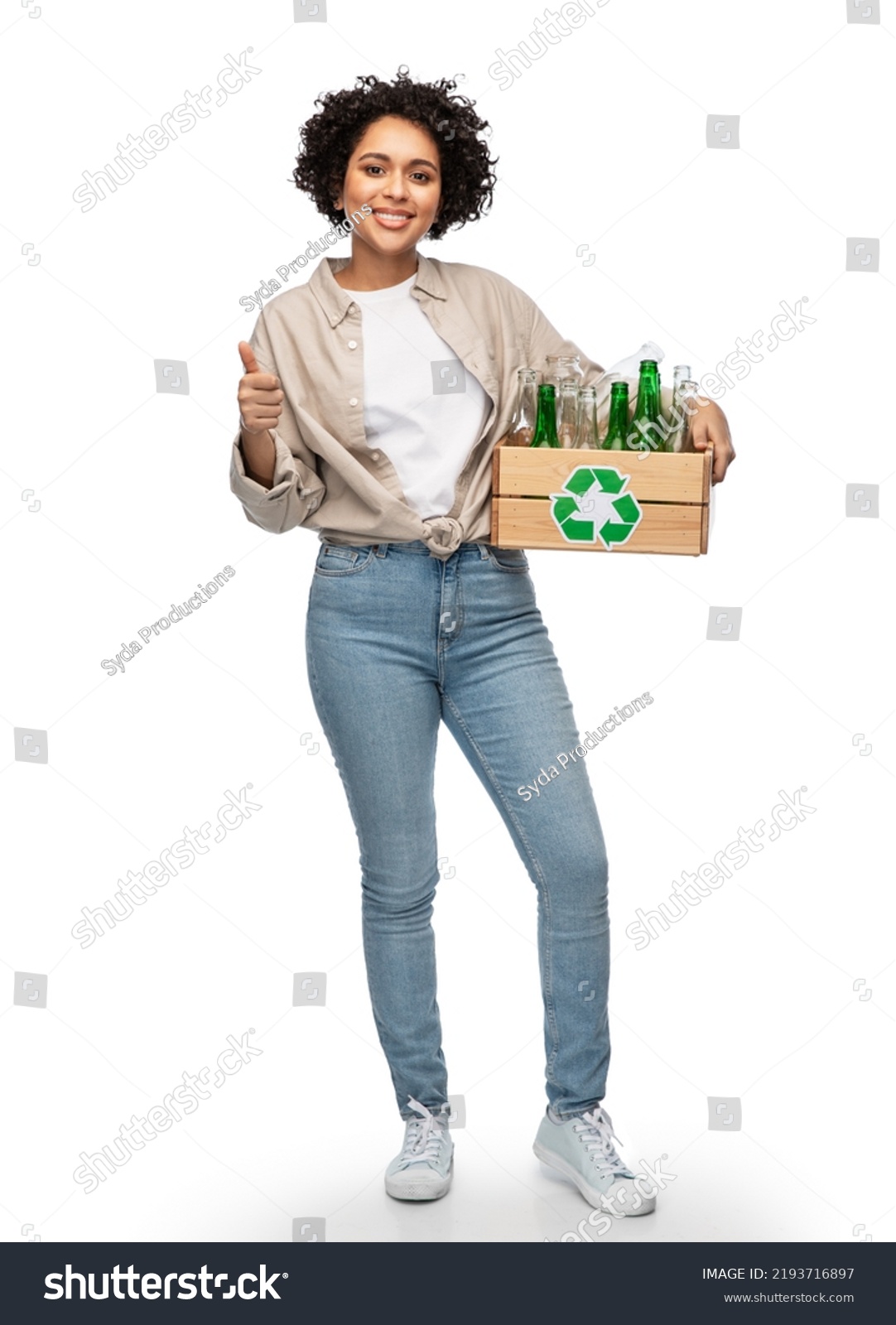 Recycling Waste Sorting Sustainability Concept Happy Stock Photo ...