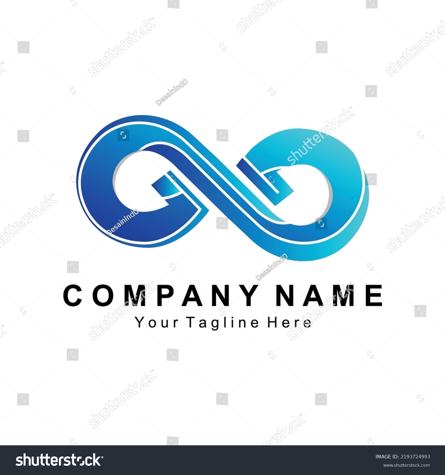 Infinity Logo Design Colored Circle Logo Stock Vector (Royalty Free ...