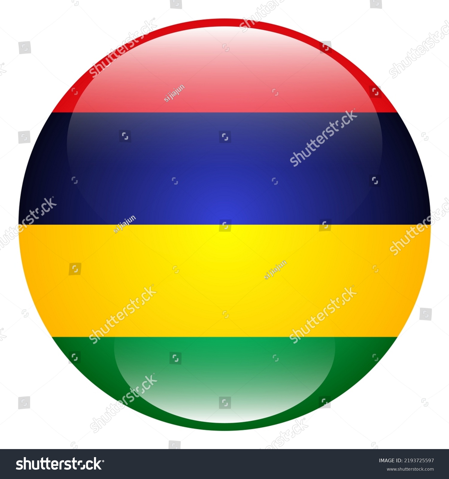 National Flag Mauritius Flag Icon Standard Stock Vector (Royalty Free ...