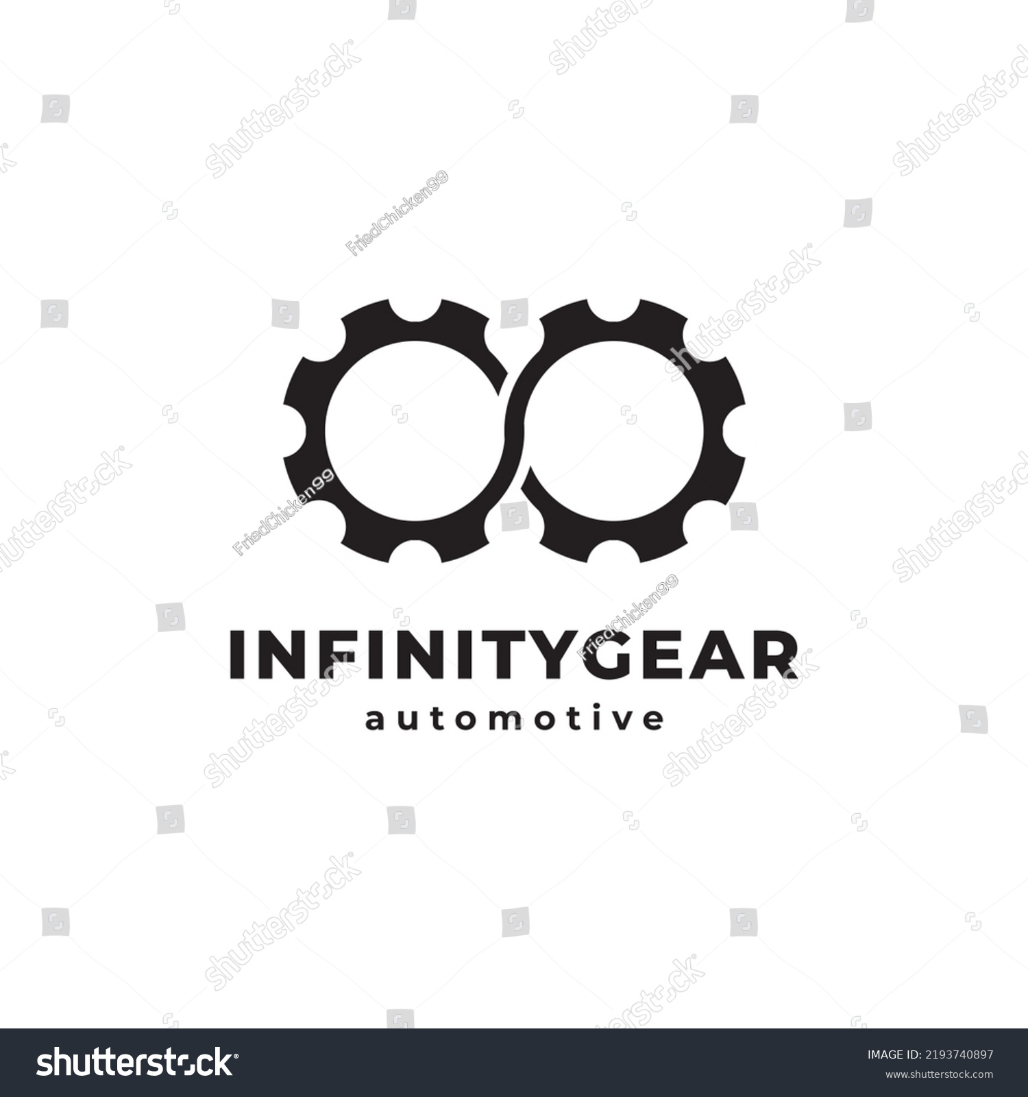 Infinity Gear Logo Design Inspiration Stock Vector (Royalty Free ...