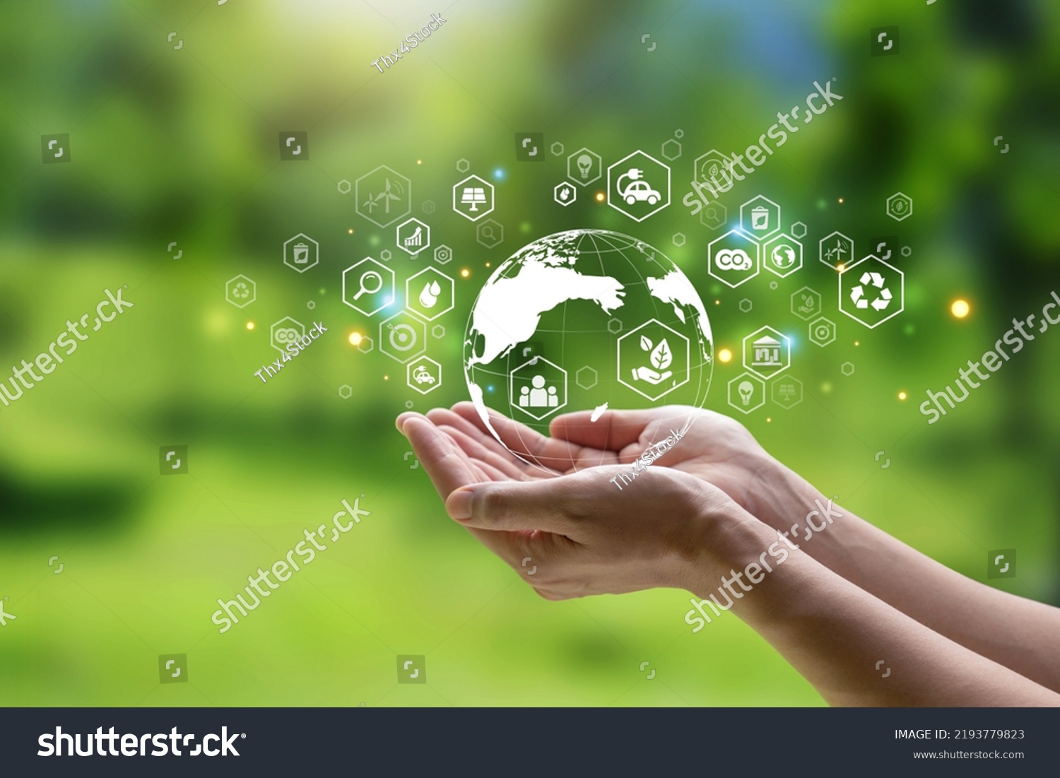 Hand Human Holding Earth Esg Icon Stock Photo 2193779823 | Shutterstock