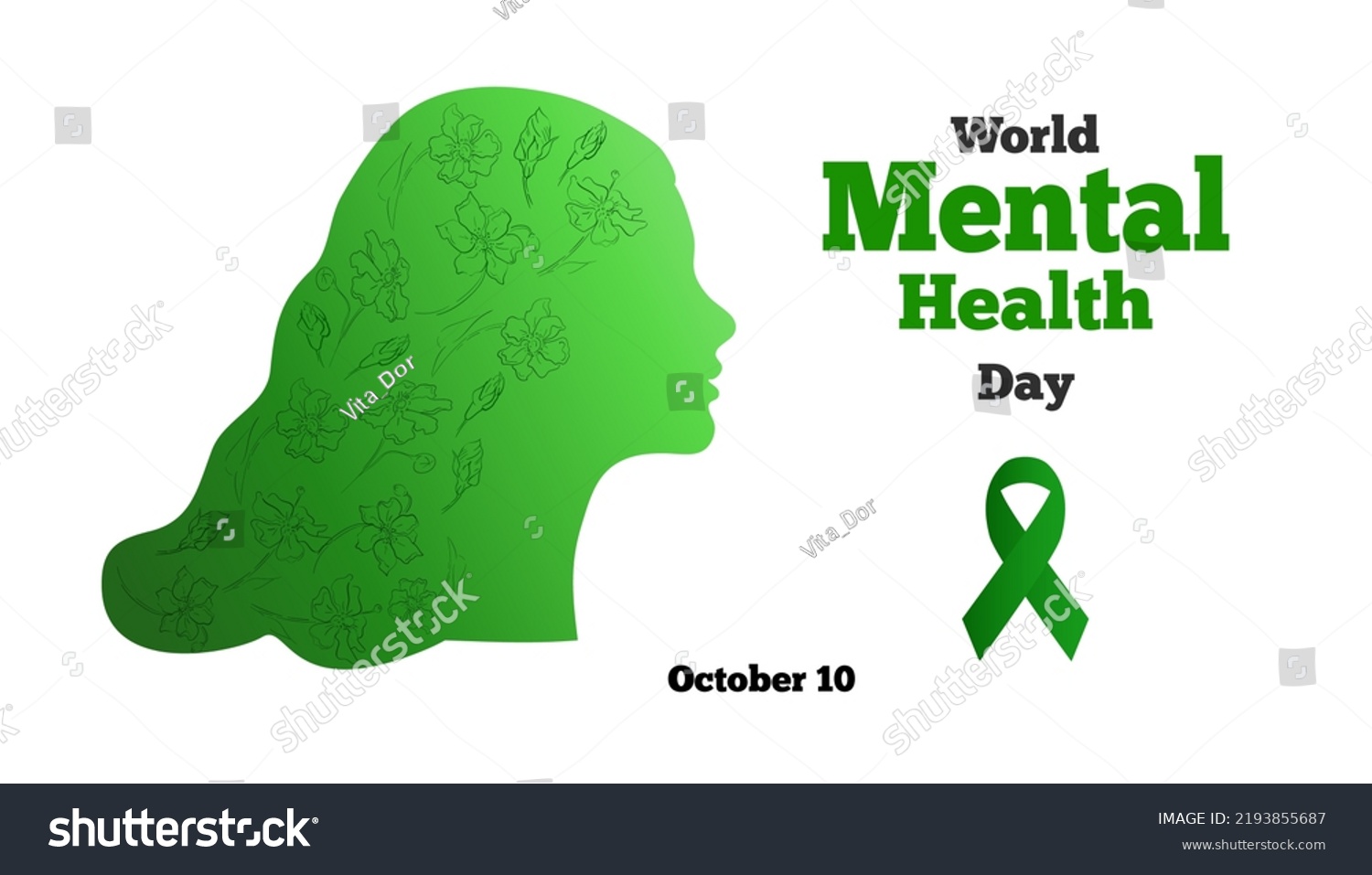 World Mental Health Awareness Day Vector Stock Vector (Royalty Free