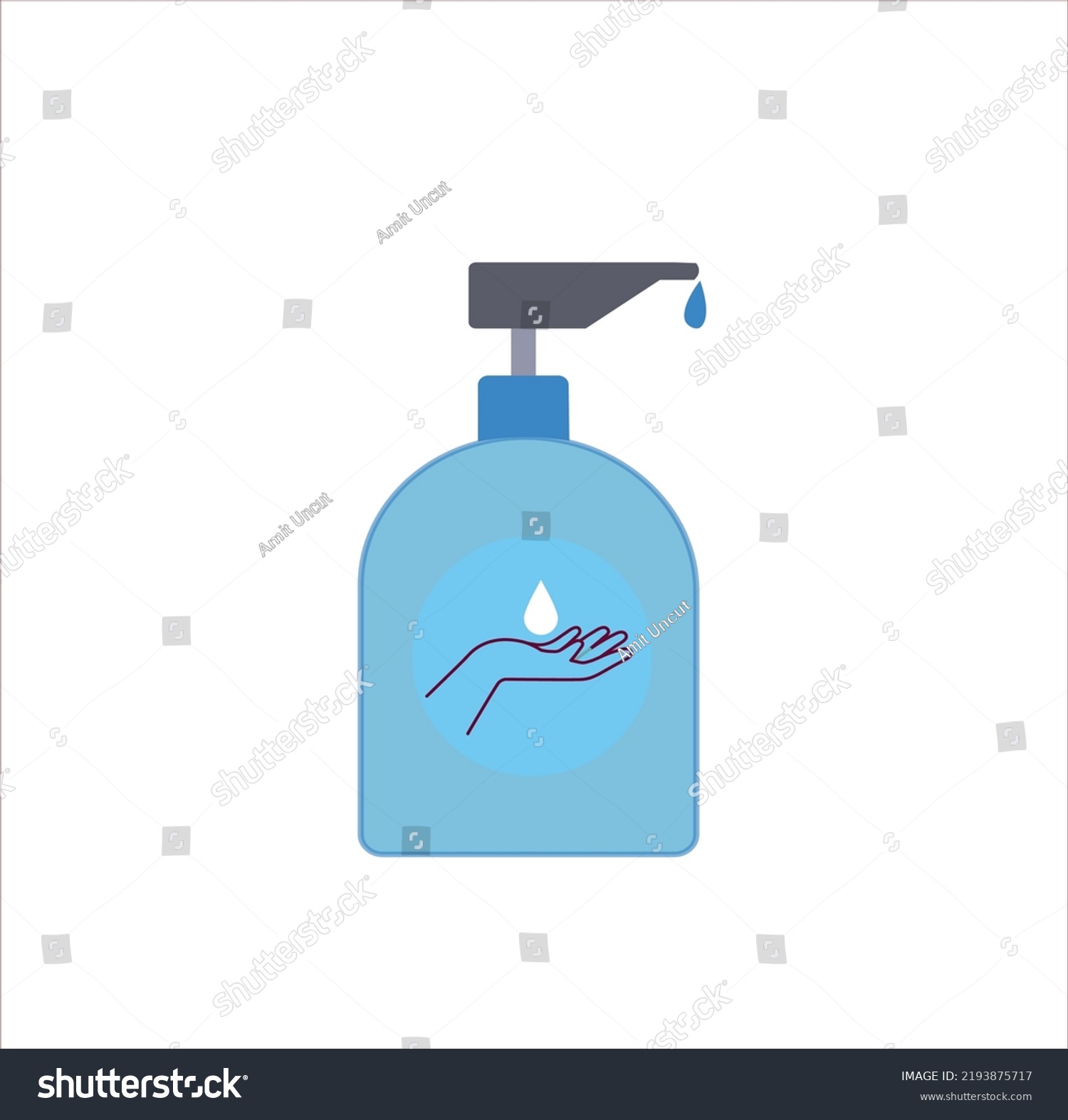 Hand Wash Dispenser Bottle 3d Illustration Stock Vector (Royalty Free ...