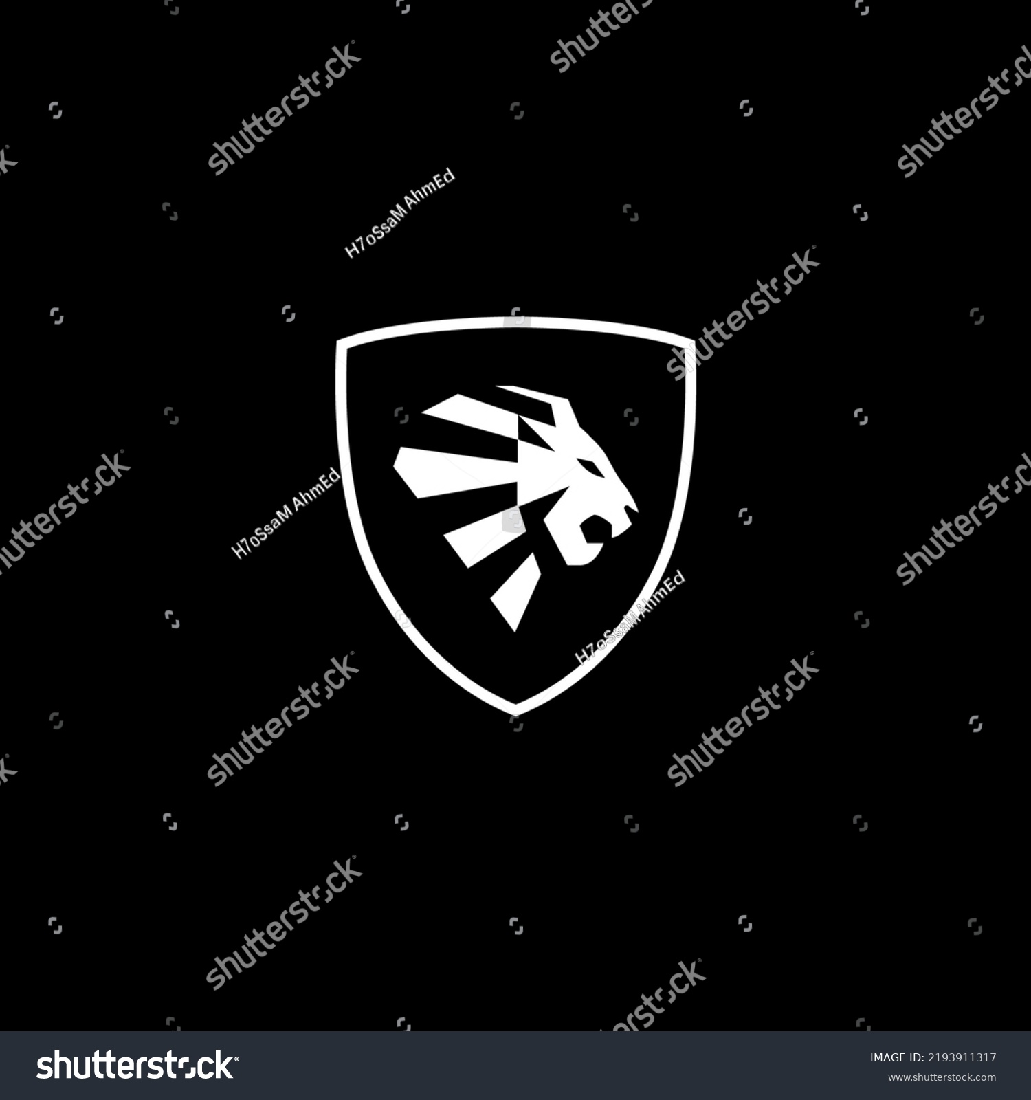 Lion King Shield Logo Vector Design Stock Vector Royalty Free 2193911317 Shutterstock