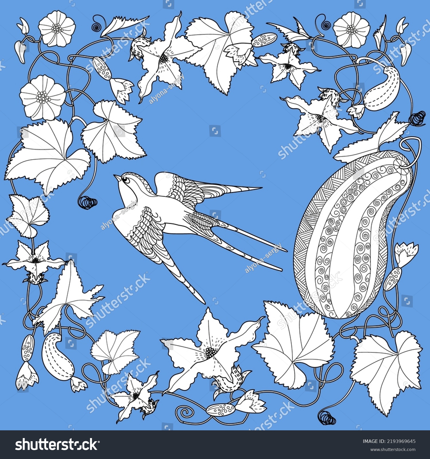 Art Therapy Coloring Page Coloring Book Stock Vector (Royalty Free