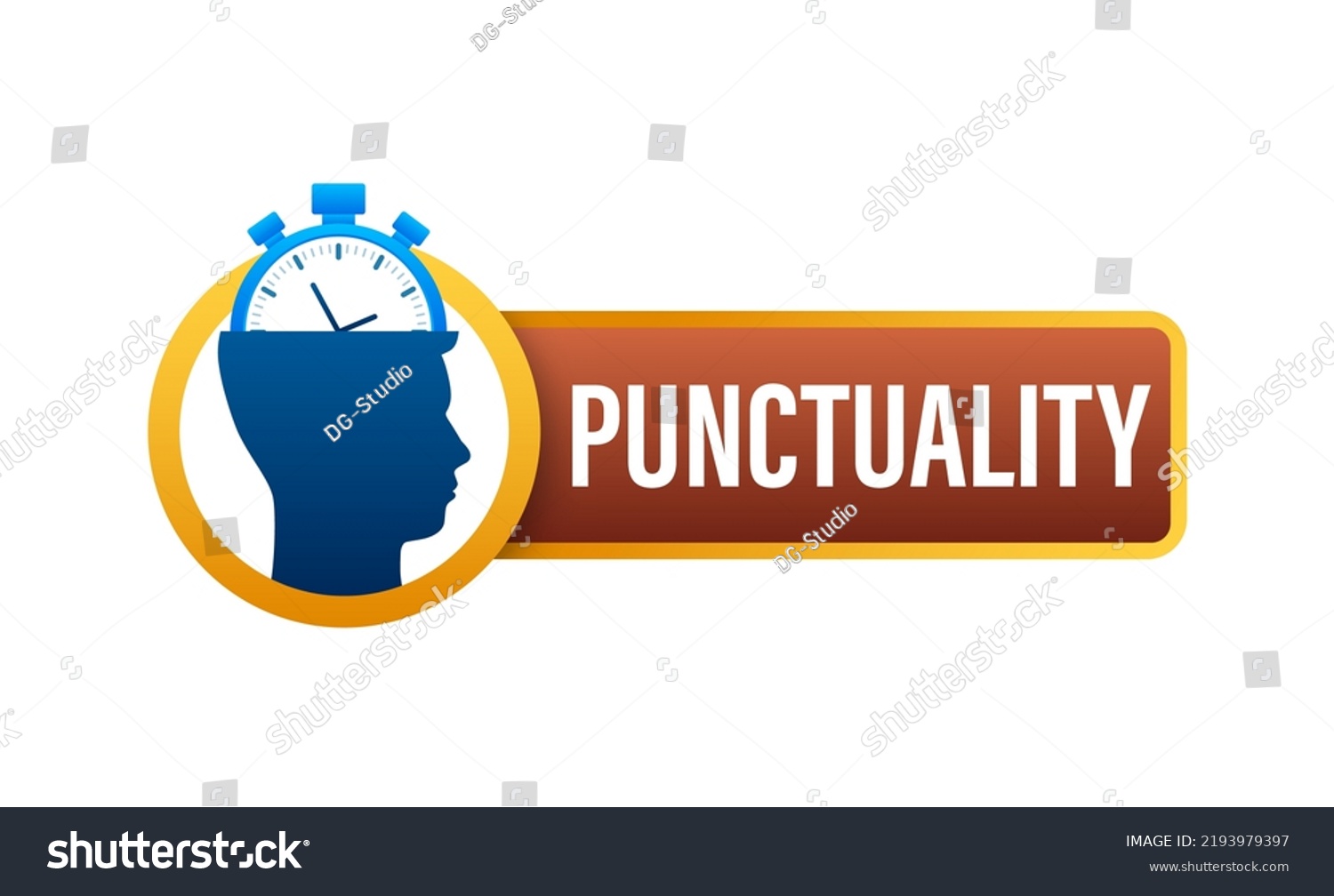 punctual-planning-interval-time-management-vector-stock-vector-royalty