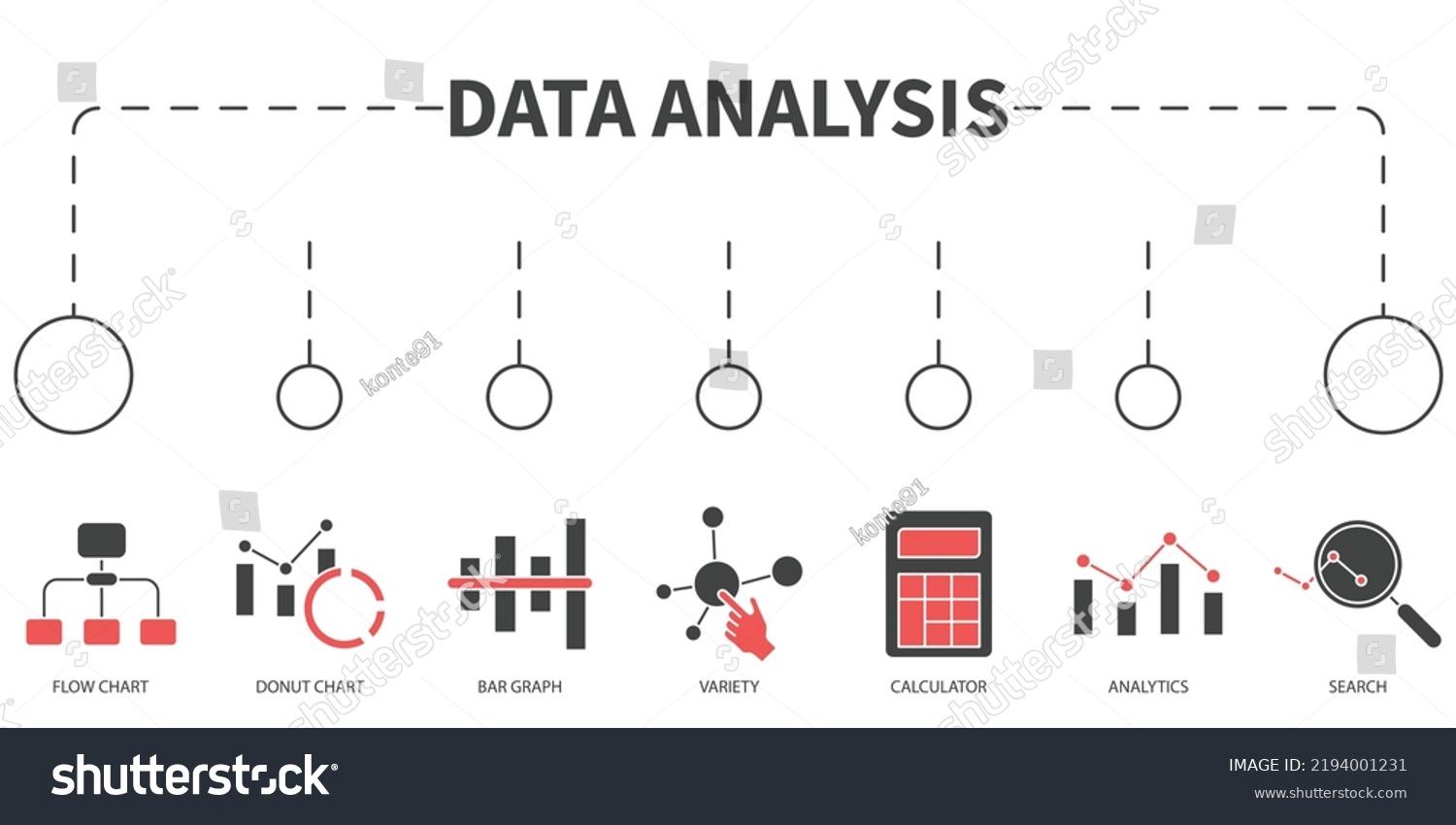 Data Analysis Vector Illustration Concept Banner Stock Vector (Royalty ...