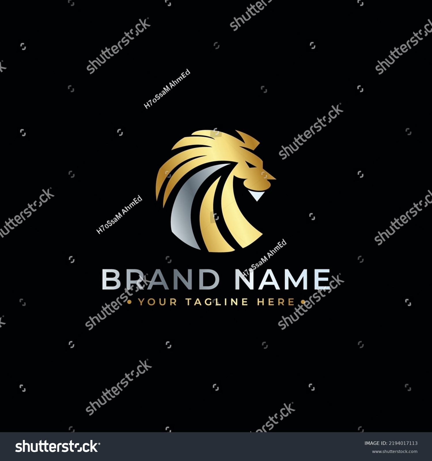 Lion King Shield Logo Vector Design Stock Vector Royalty Free 2194017113 Shutterstock