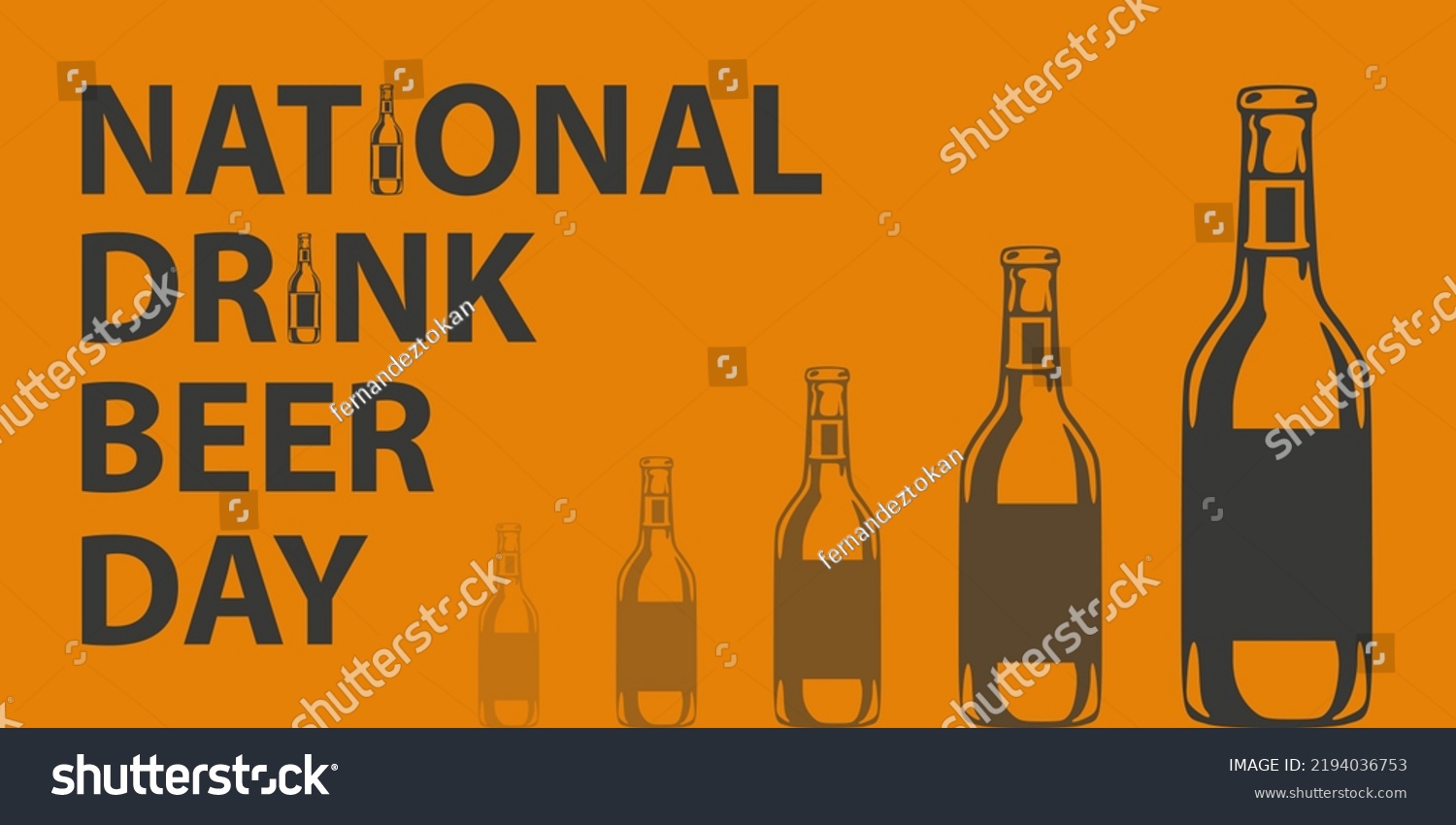 National Drink Beer Day September 28 Stock Vector (Royalty Free