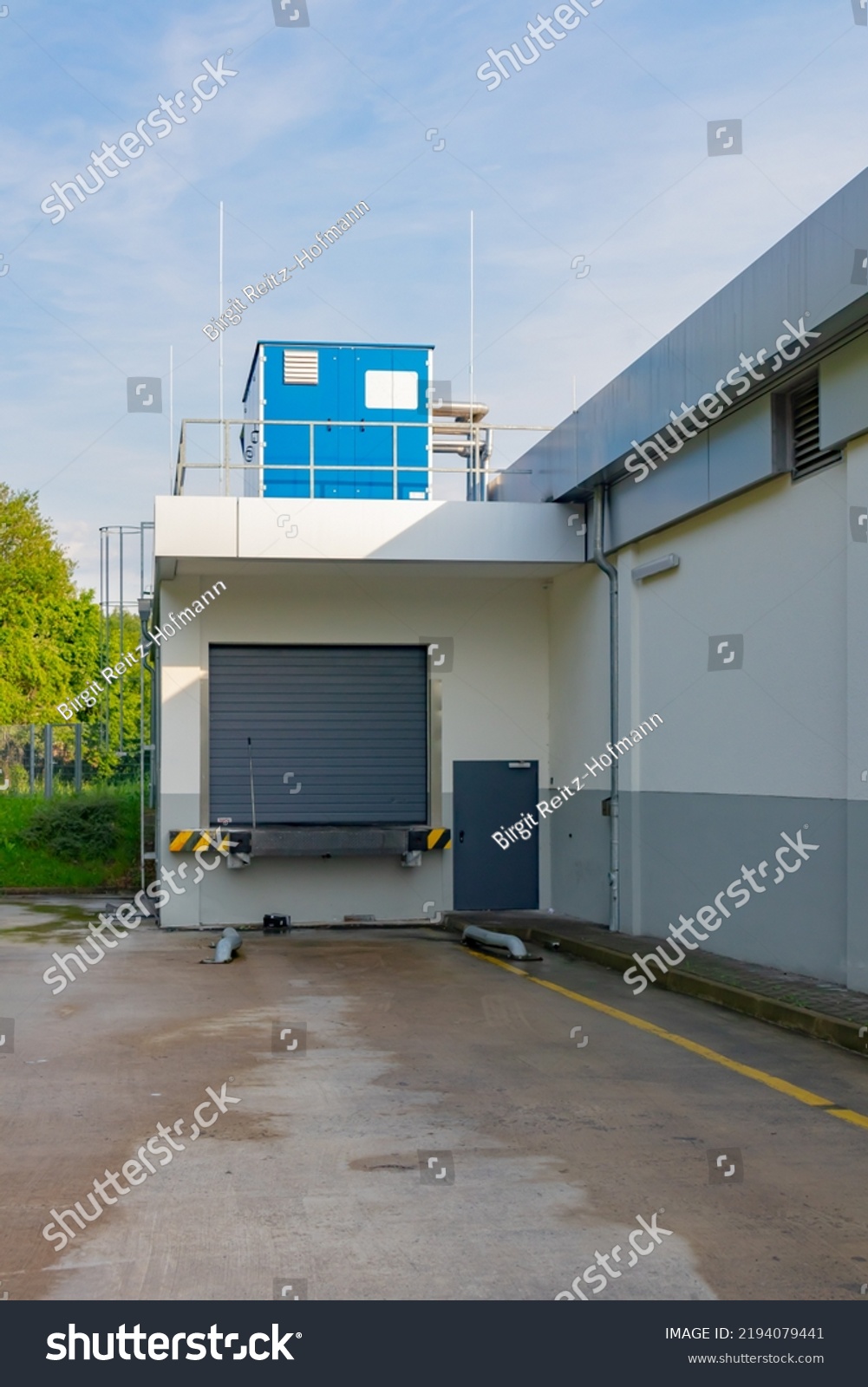 Loading Ramp Trucks On Warehouse Summer Stock Photo 2194079441 ...