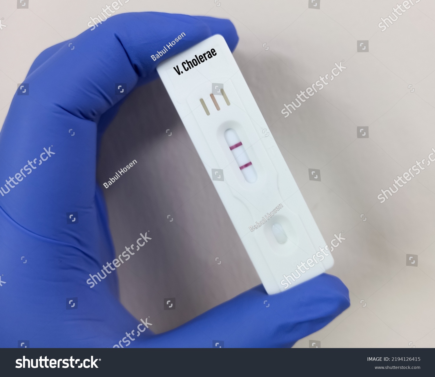 Rapid Test Device Cassette Vibrio Cholerae Stock Photo 2194126415 ...