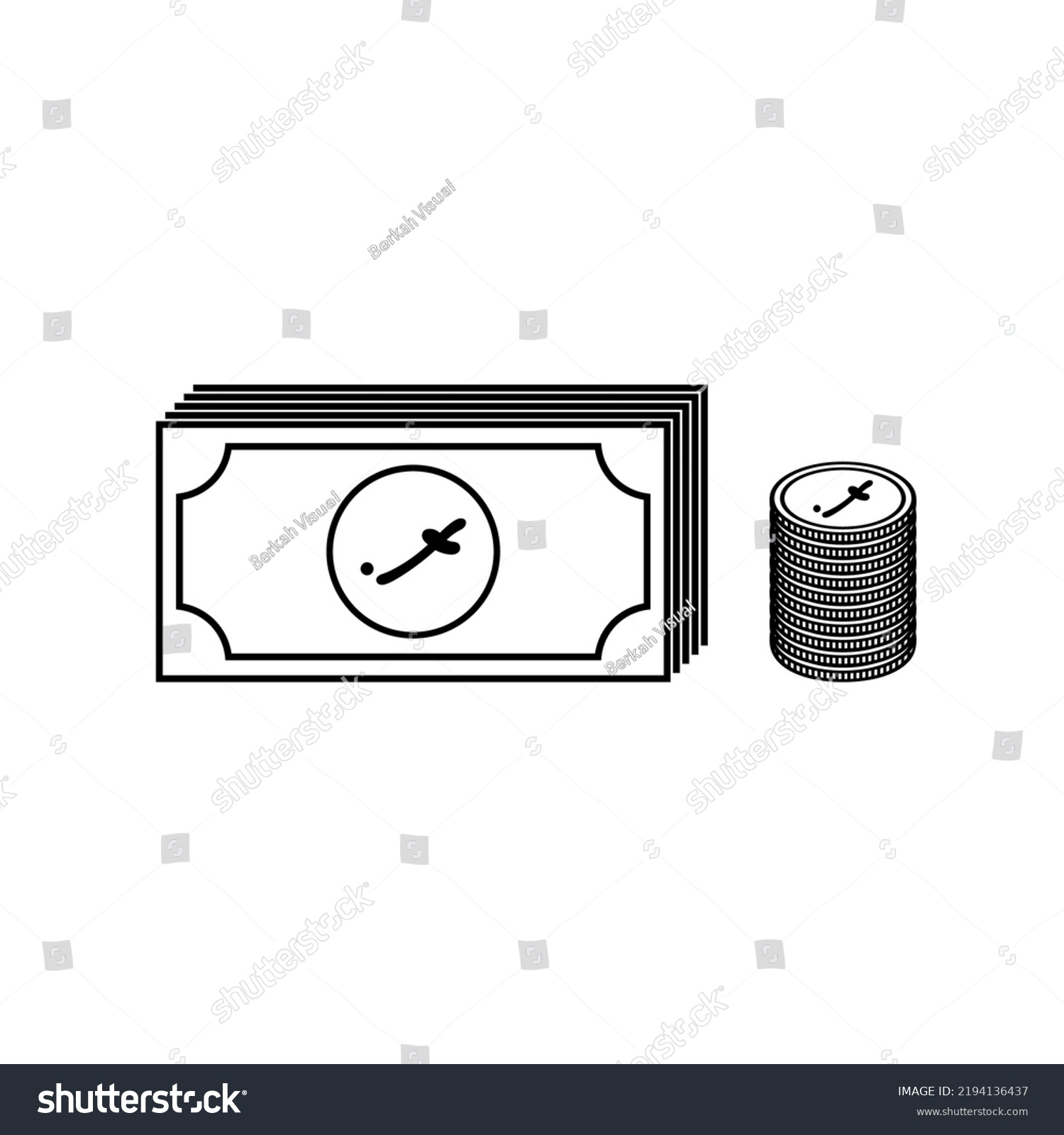 Maldives Currency Mvr Maldivian Rufiyaa Icon Stock Vector (Royalty Free ...