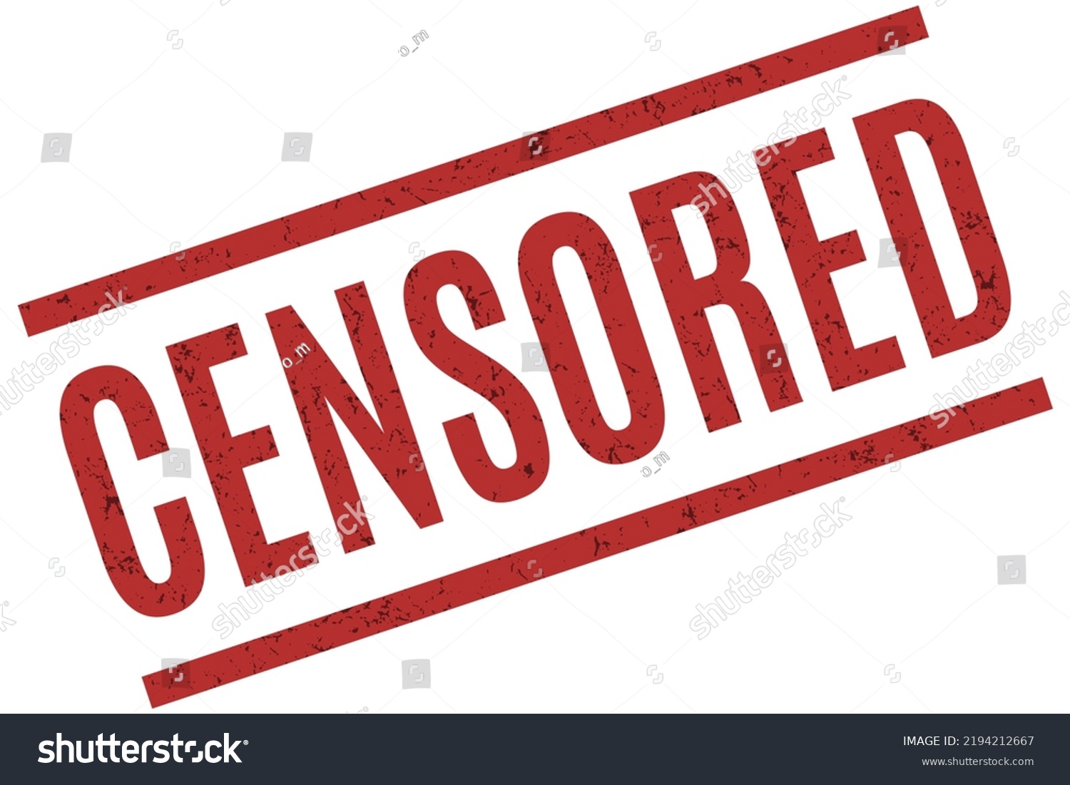 Red Stamp Text Censored Vector Illustration Stock Vector (Royalty Free ...