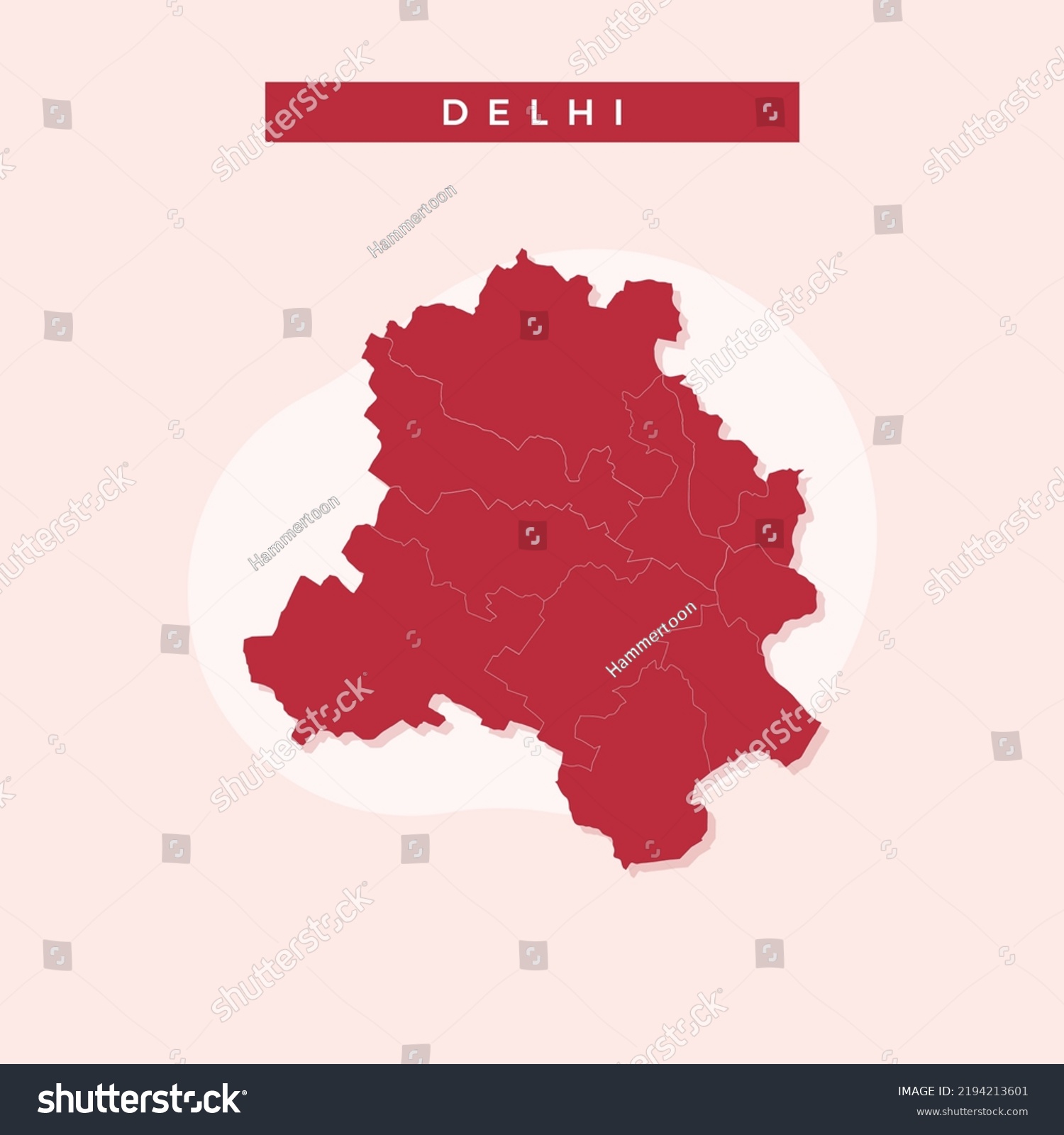 National Map Delhi Delhi Map Vector Stock Vector (Royalty Free ...