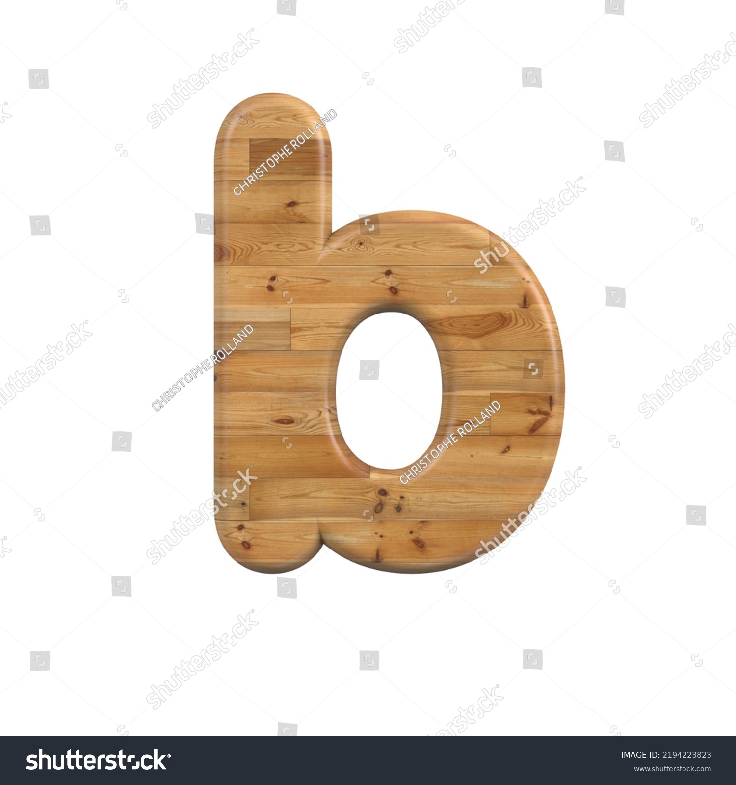 Wood Letter B Small 3d Pine Stock Illustration 2194223823 | Shutterstock