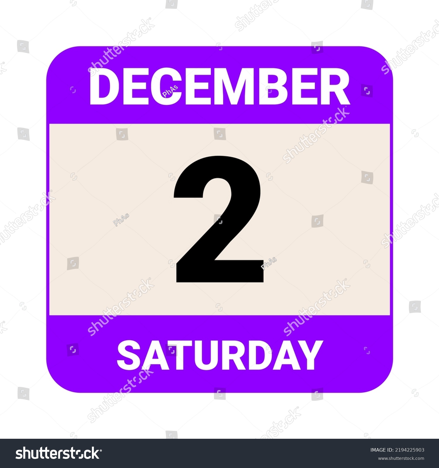 2-december-saturday-date-template-useful-stock-vector-royalty-free