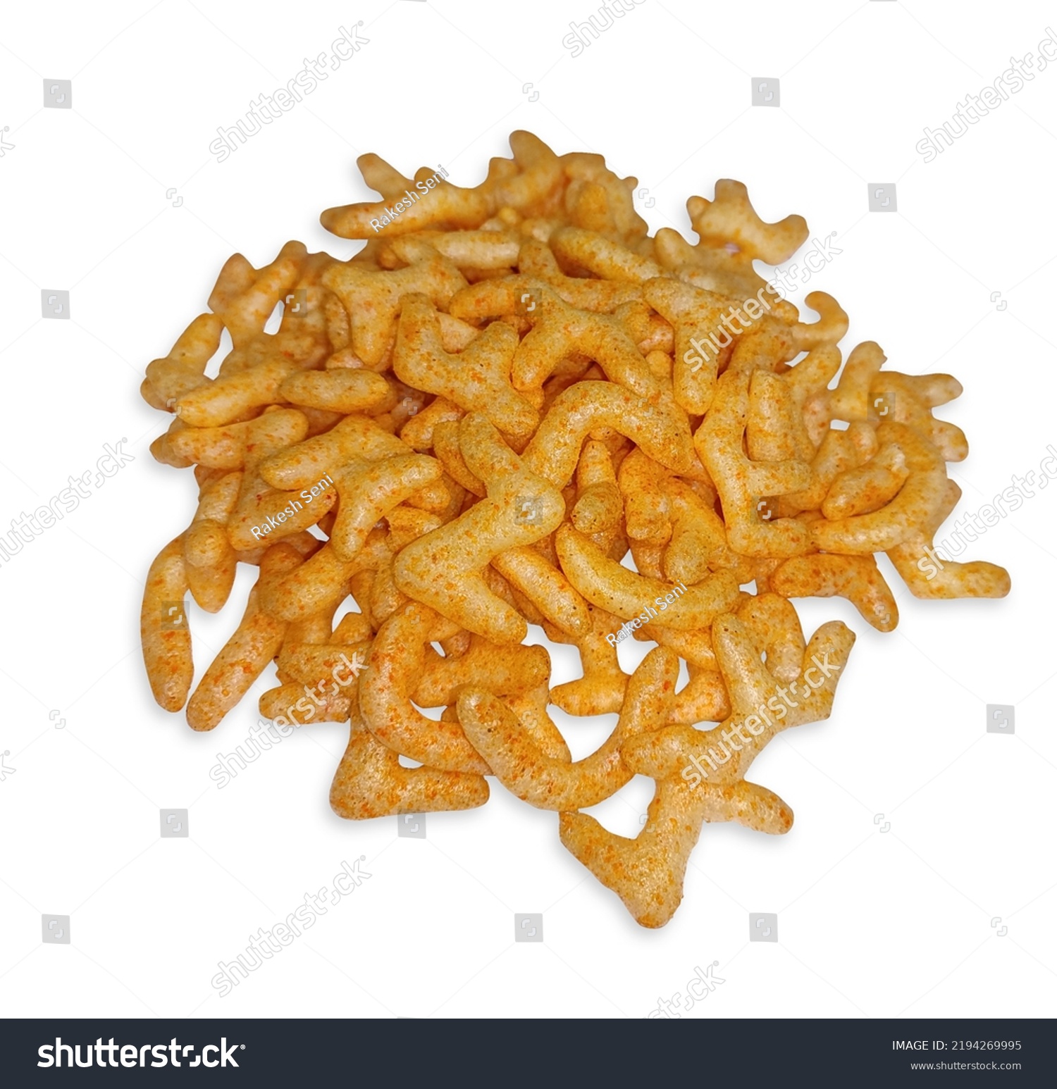 Fried Spicy Abcd Alphabet Snacks Fryums Stock Photo 2194269995 ...