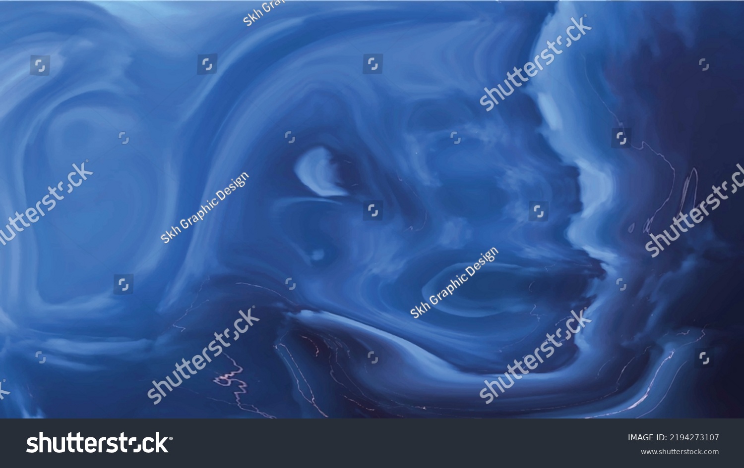 Abstract Liquid Background Classic Blue Color Stock Vector (Royalty ...