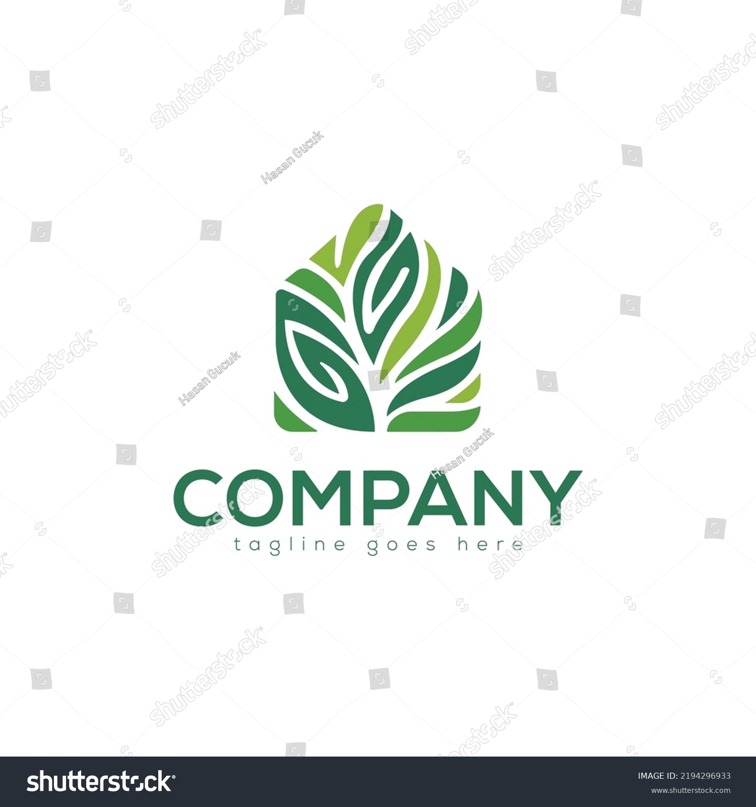 Home Leaf Real Estate Logo Concept Stock Vector (Royalty Free ...