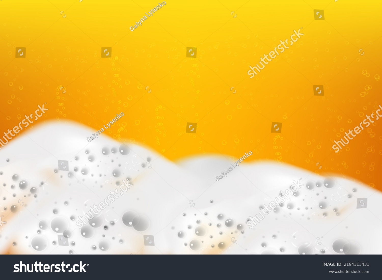 Realistic White Cold Beer Foam Bubbles Stock Vector Royalty Free 2194313431 Shutterstock 8201