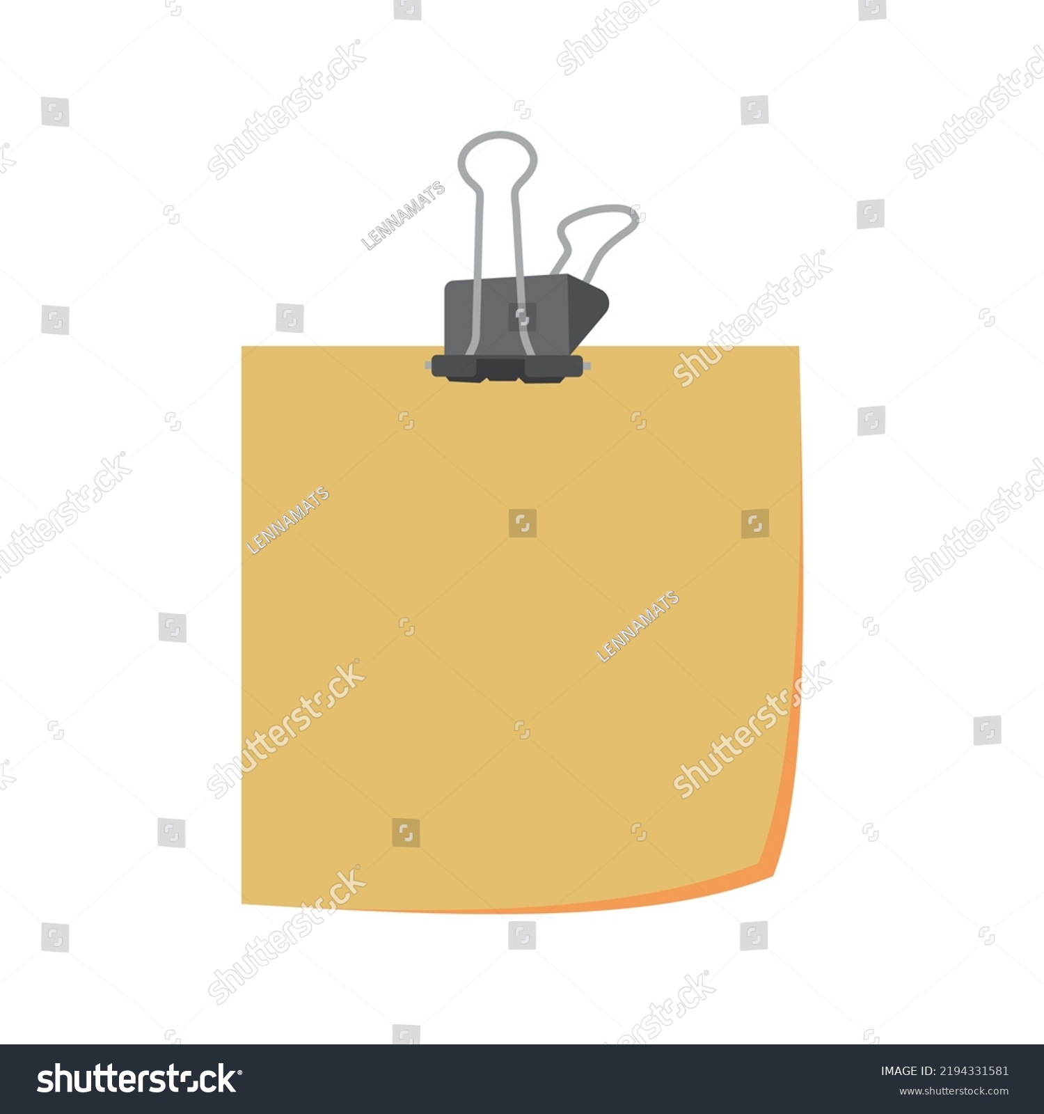 Colored Tearoff Paper Stickers Illustration School Stock Vector ...