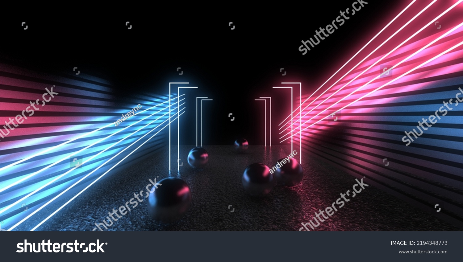 3d Abstract Background Neon Lights Neon Stock Illustration 2194348773 ...