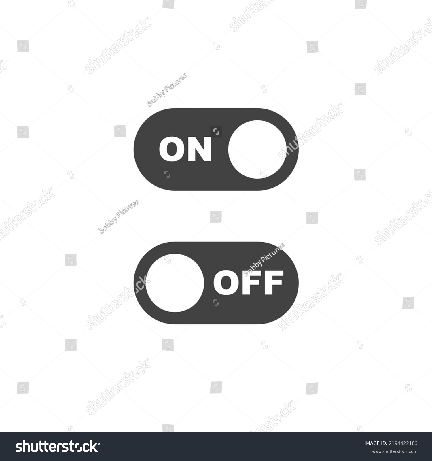 Vector On Off Toggle Switches Eps Stock Vector (Royalty Free ...