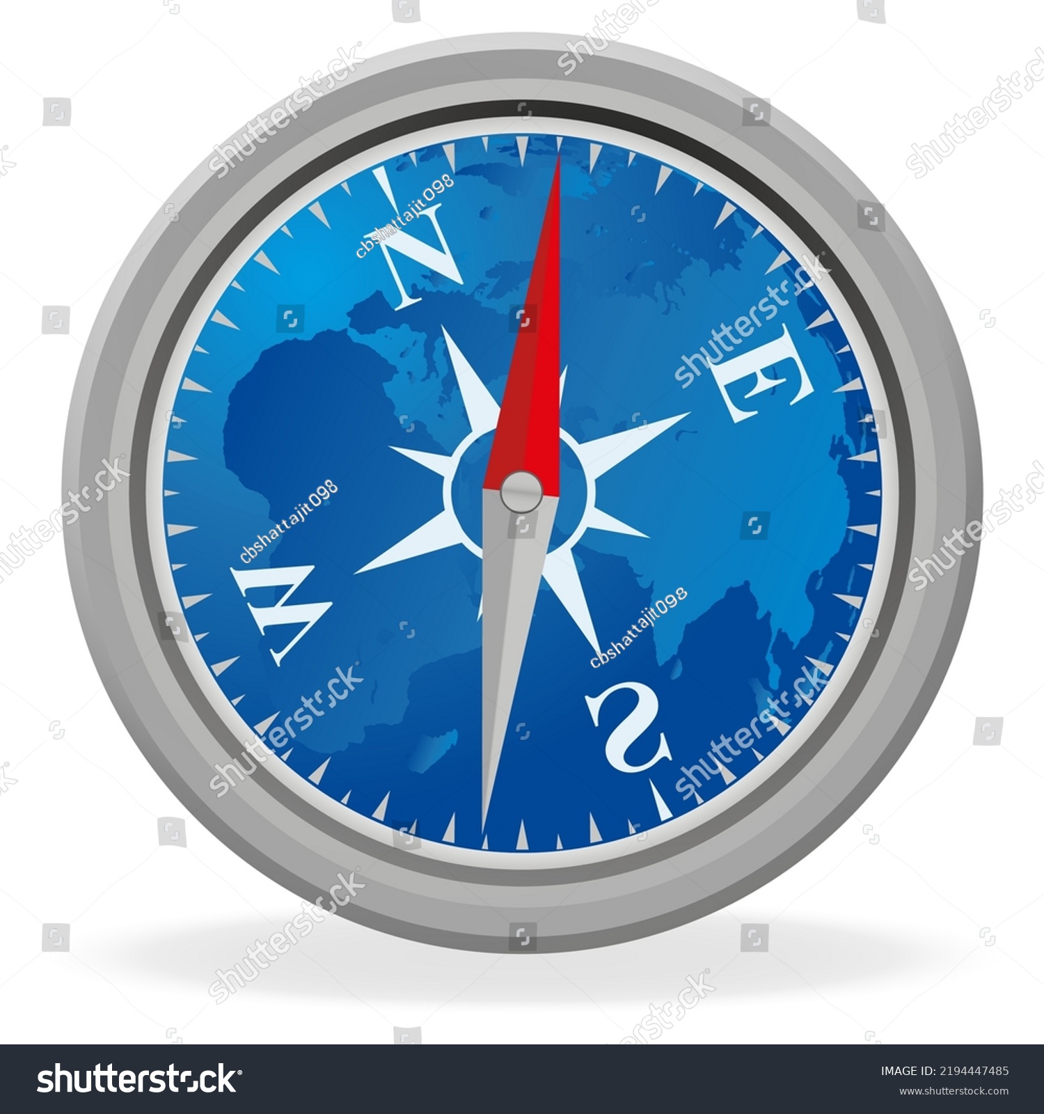 Realistic Compass Vector Ai Illustration Stock Vector Royalty Free 2194447485 Shutterstock 2257