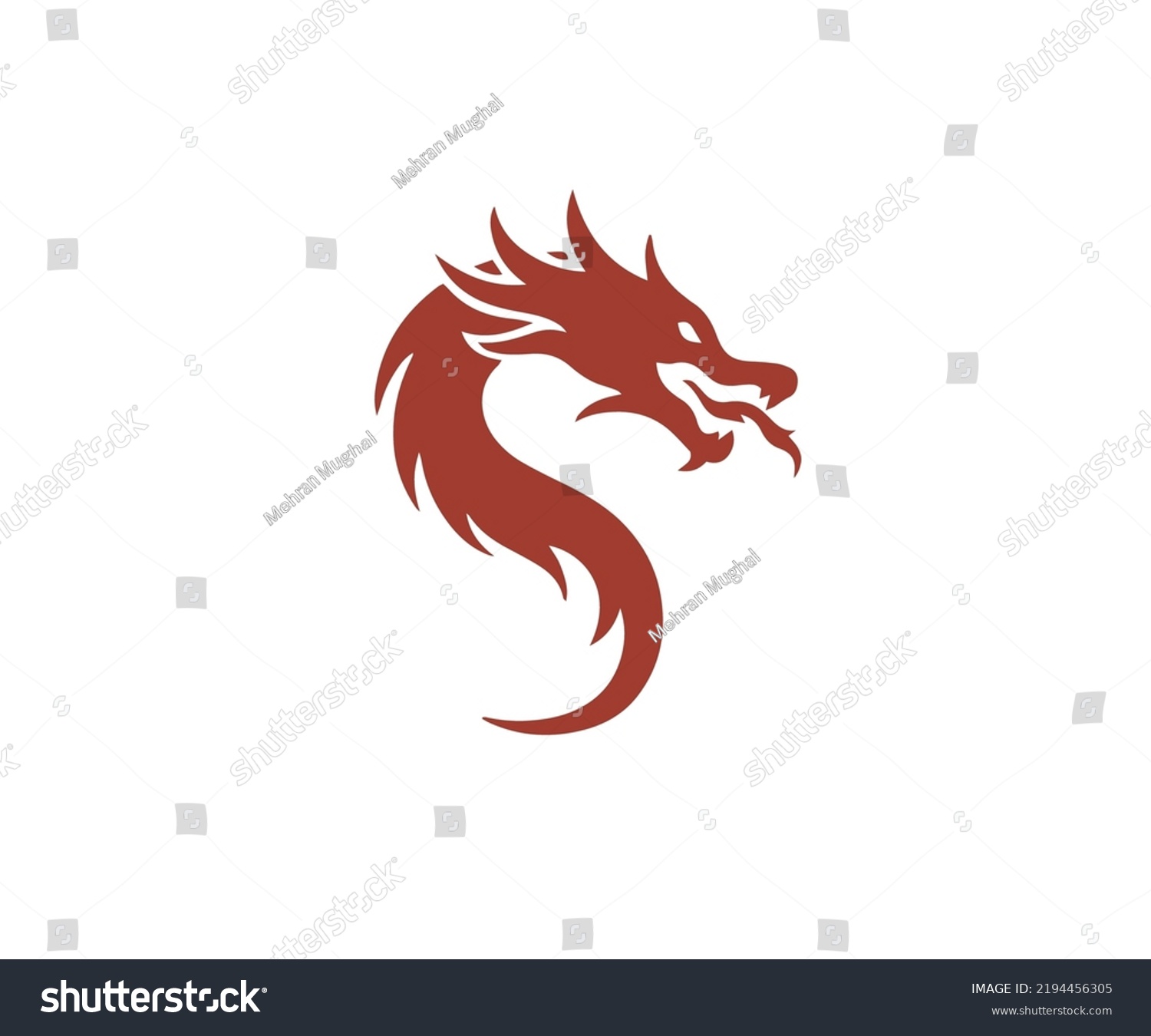 Dragon Vector Icon Logo Design Element Stock Vector (Royalty Free ...