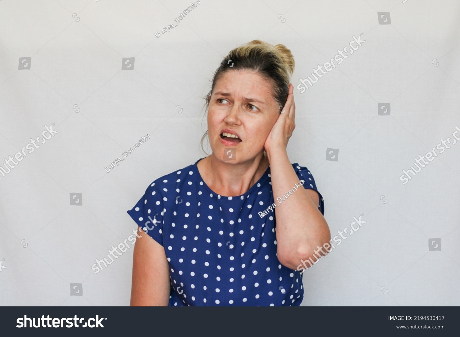 Ordinary Middleaged Woman Without Makeup Different Stock Photo ...