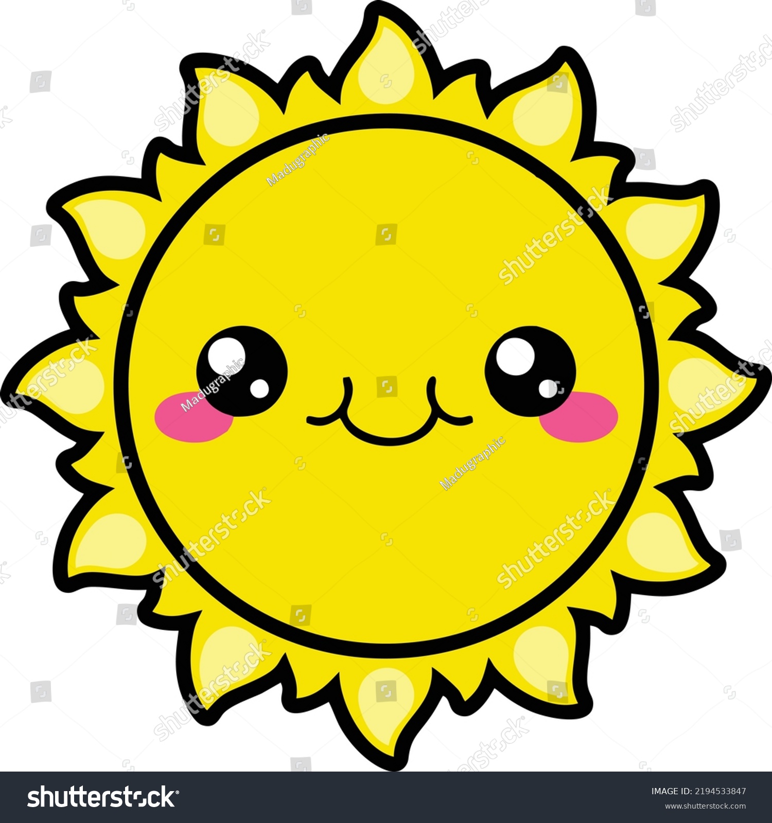 Cute Sun Cartoon Drawing Art Sketch Stock Vector (Royalty Free ...