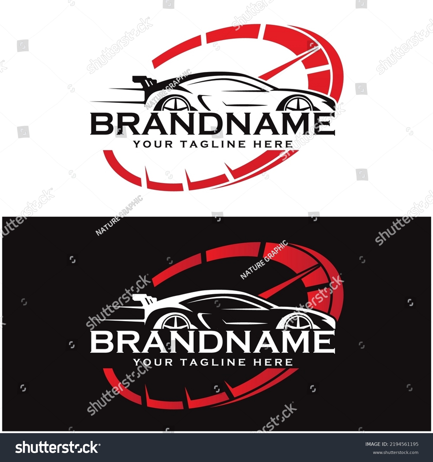 Set Creative Racing Car Logo Slogan Stock Vector (Royalty Free ...