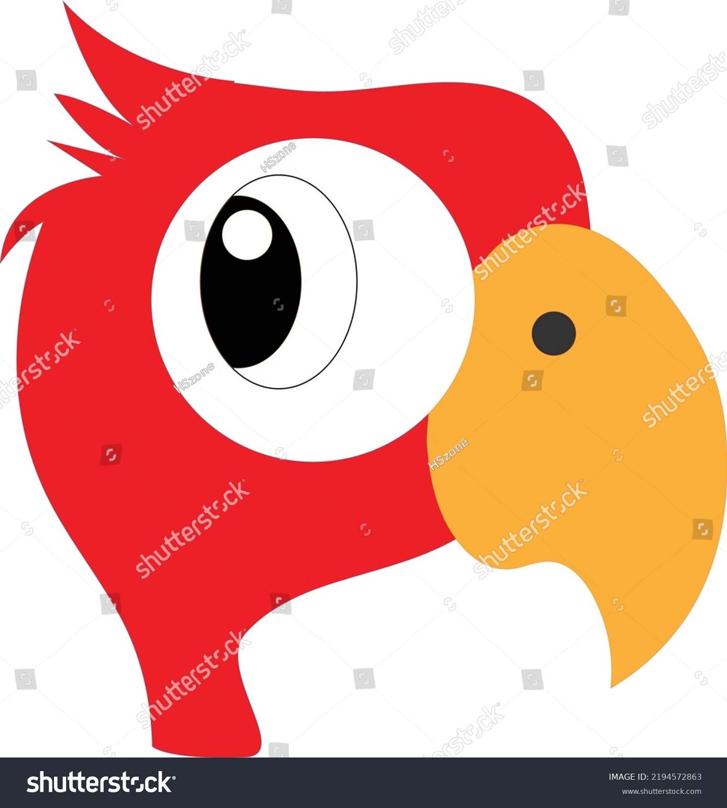 Parrot Vector Illustration Parrot Image Clip Stock Vector (Royalty Free ...