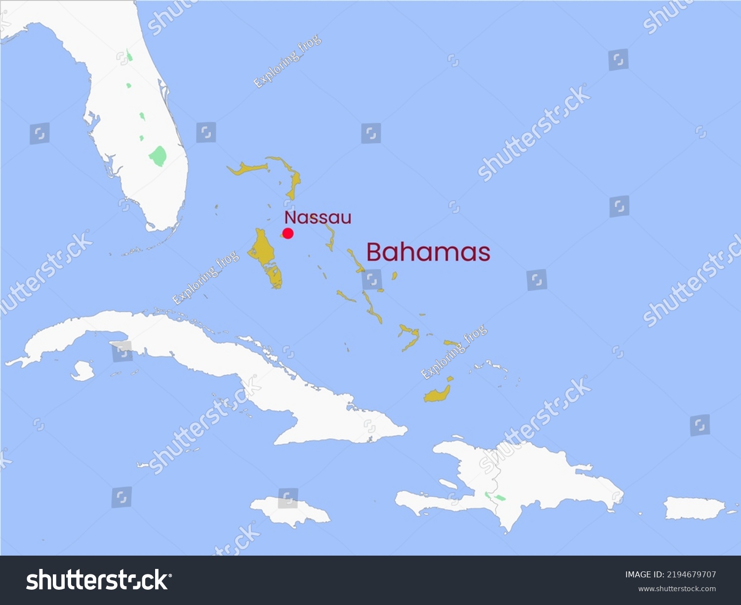 High Detailed Map Bahamas Outline Map Stock Illustration 2194679707 Stock Photo High Detailed Map Of The Bahamas Outline Map Of Bahamas North America 2194679707