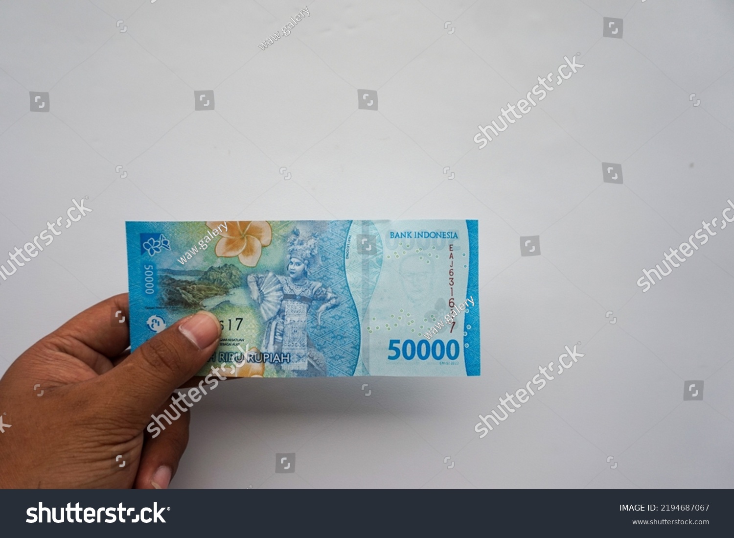 Indonesian 50000 Rupiah On Isolated White Stock Photo 2194687067   Stock Photo Indonesian Rupiah On Isolated White Background Idr Indonesian Rupiah The Official Currency 2194687067 