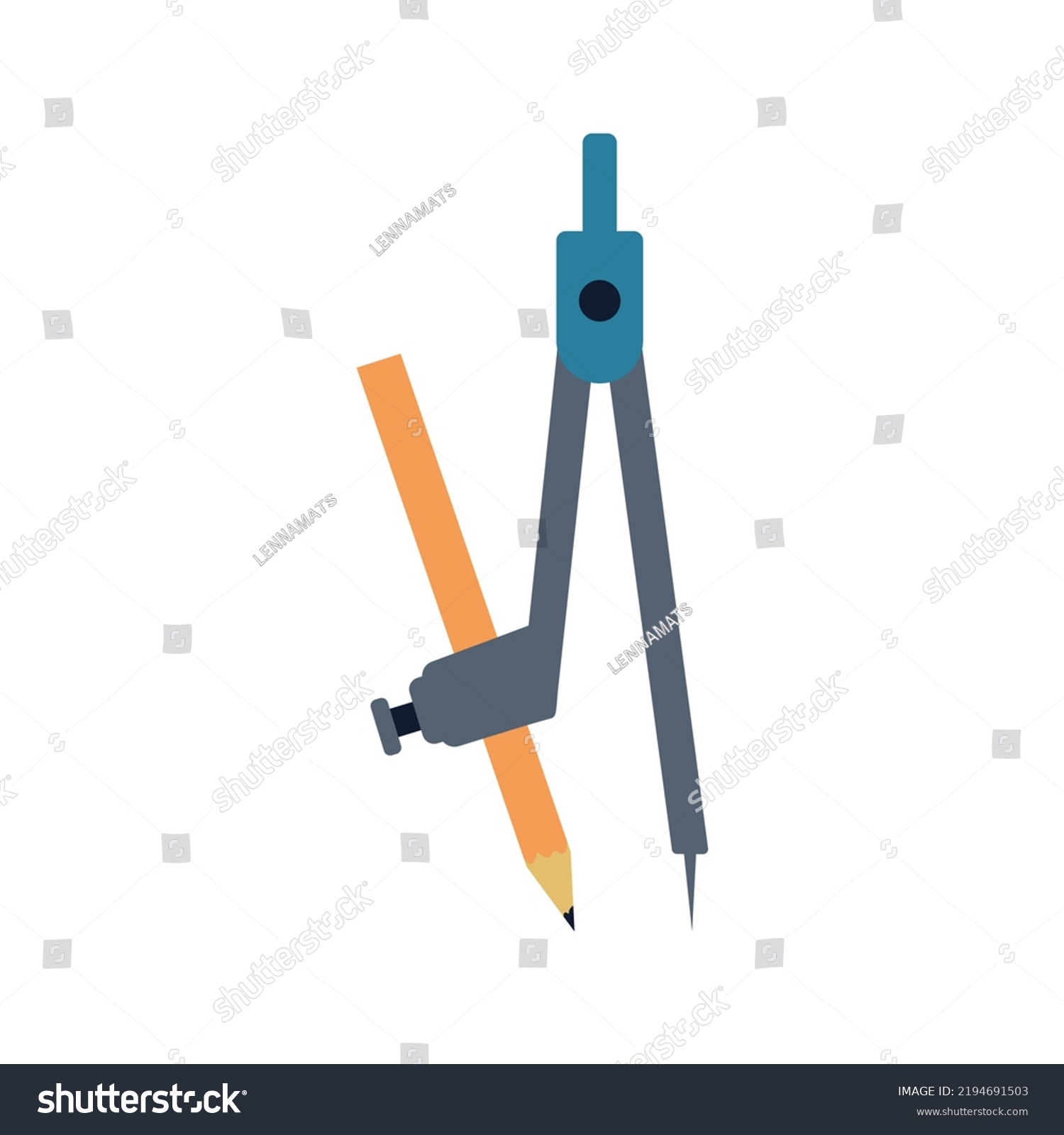 Simple Dividers Illustration School Supply Flat Stock Vector (Royalty ...