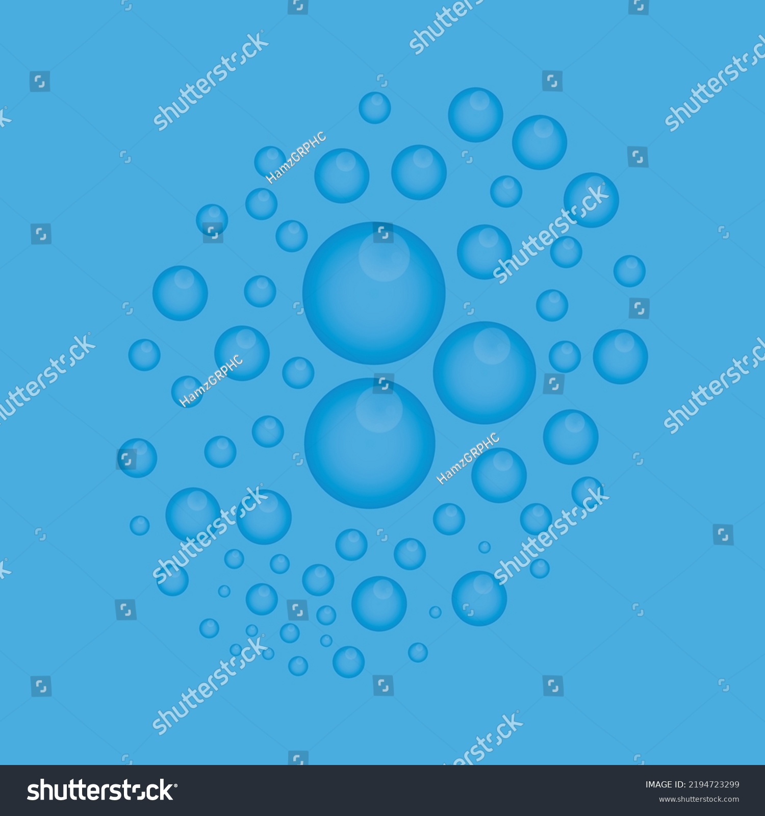 Water Bubble Logo Design Soap Foam Stock Vector (Royalty Free ...